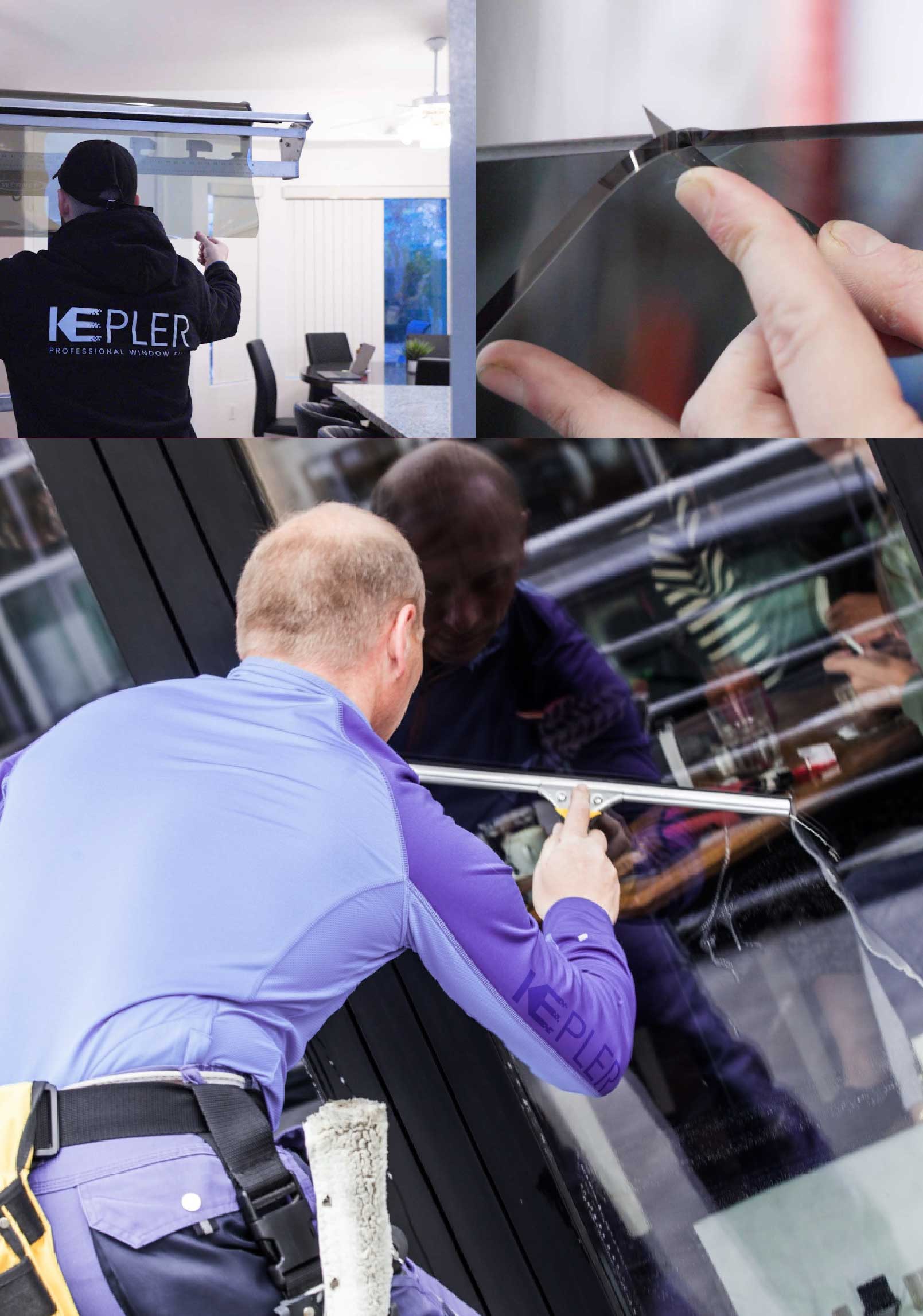Kepler Expert Applying Anti-Graffiti Window Film to a Scarsdale Shop Front