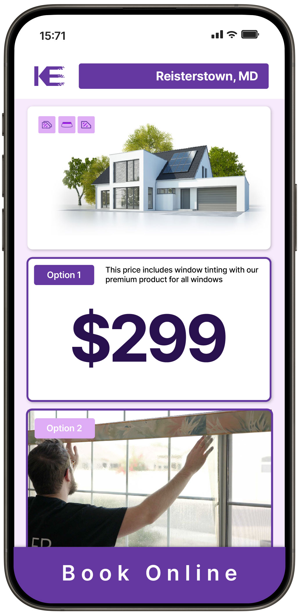 View Competitive Home Window Tinting Rates in Reisterstown, Maryland