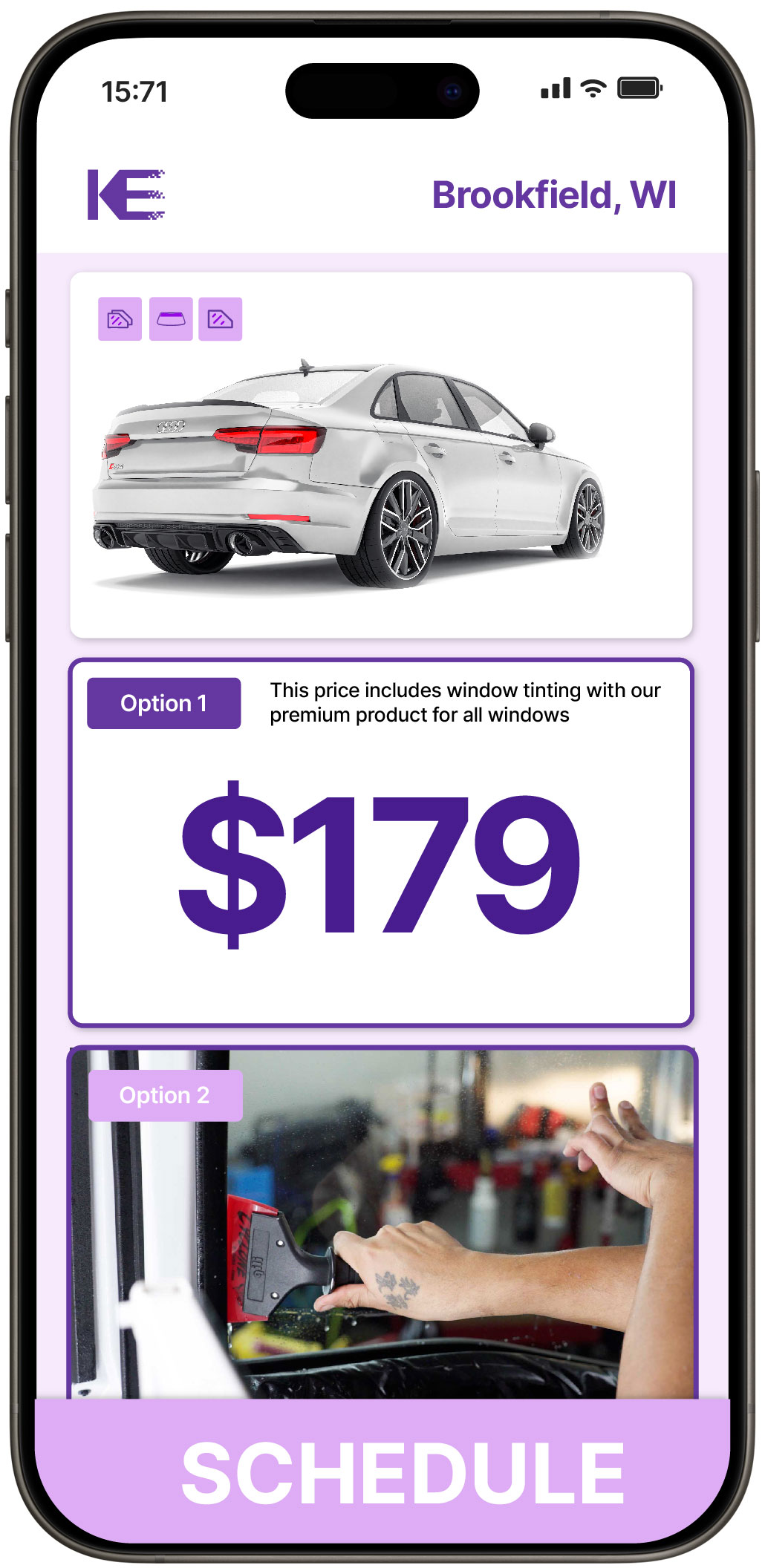 View Reasonable Car Window Tinting Prices in Brookfield, Wisconsin