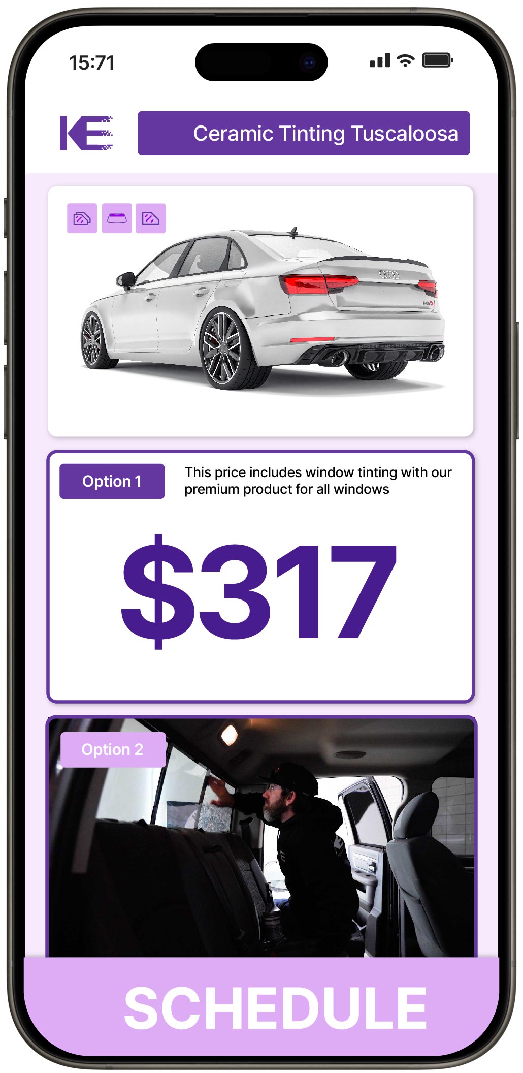 View Affordable Ceramic Window Tinting Rates in Tuscaloosa, Alabama