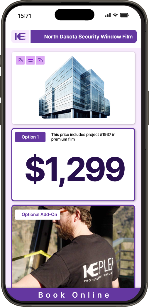 Get Security Window Film Pricing on Your Phone in North Dakota