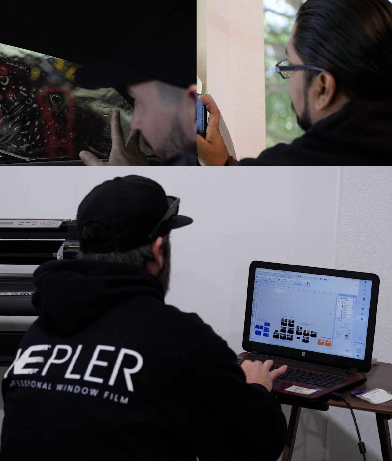 Ceramic Window Tinting Expert Cutting Film in Greeley, Colorado