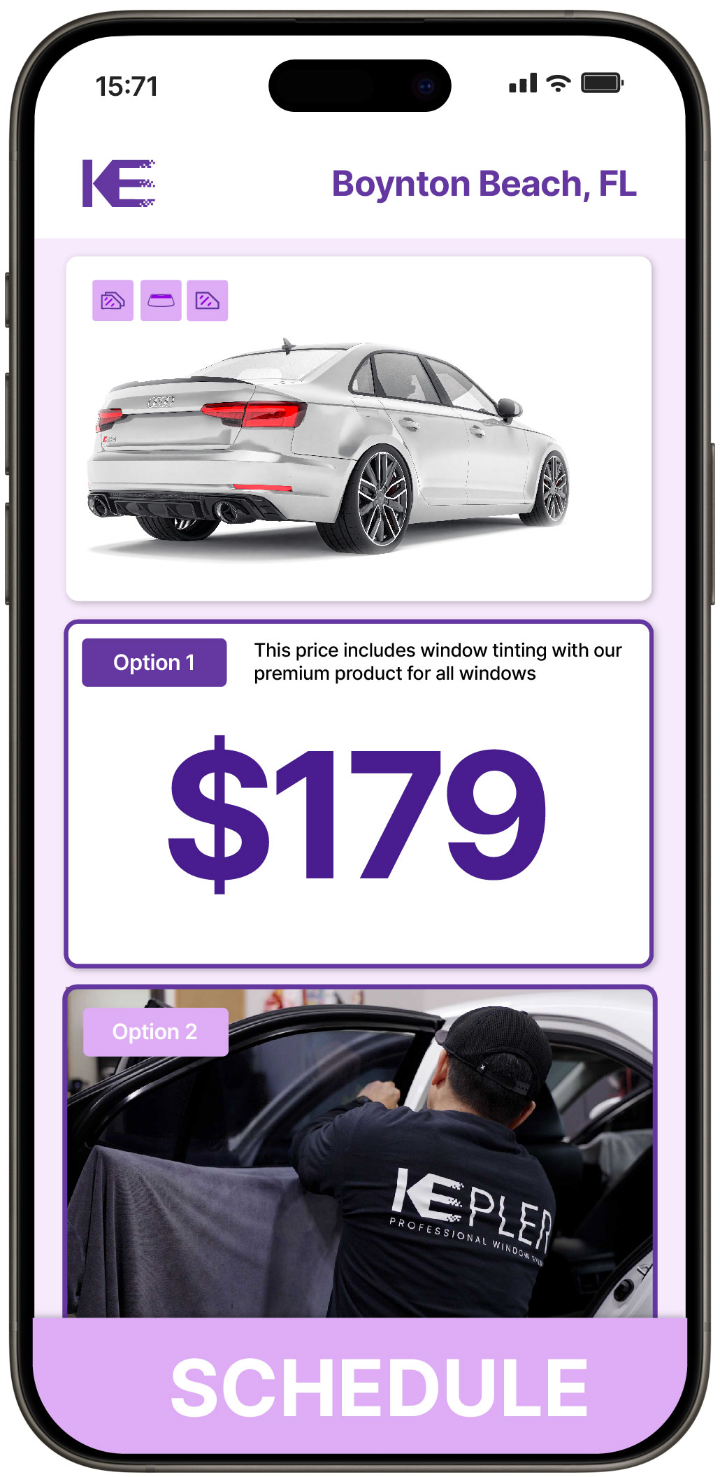 View Reasonable Car Window Tinting Costs in Boynton Beach, Florida