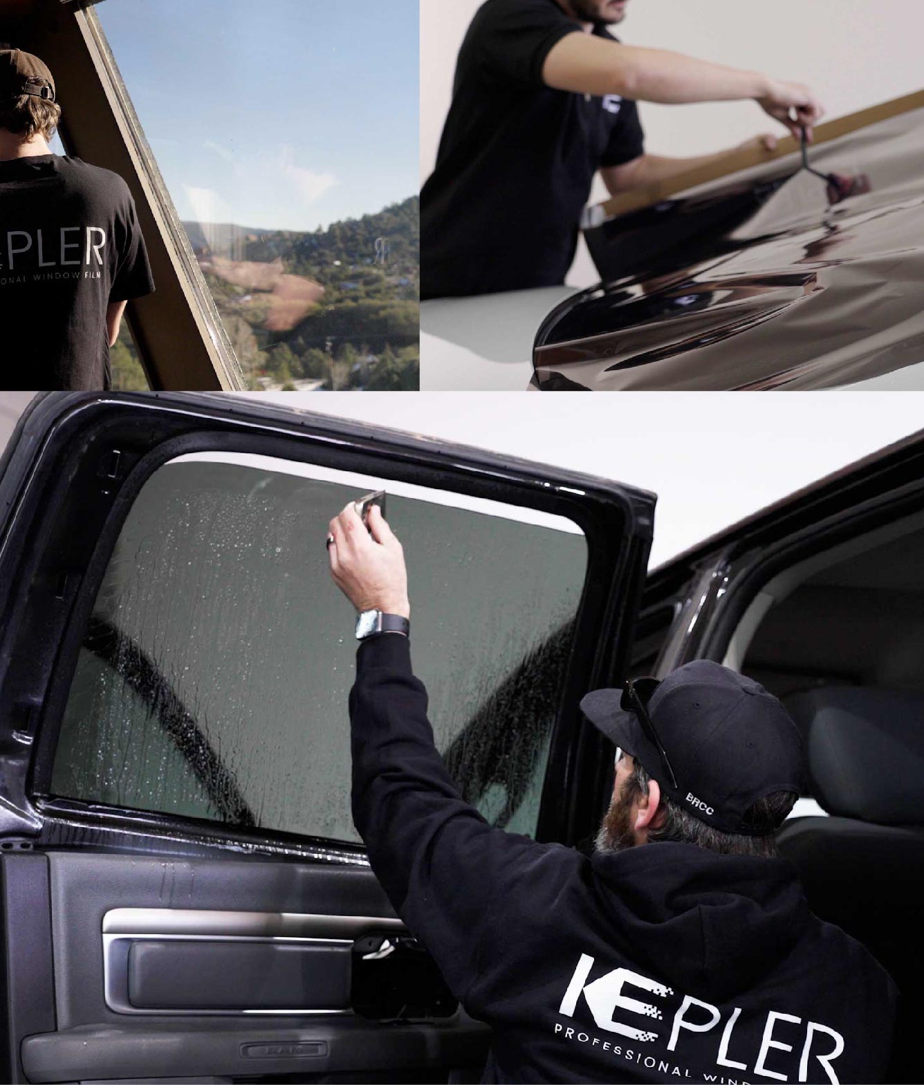 Kepler Window Tinting Specialists at Work in Oroville, California