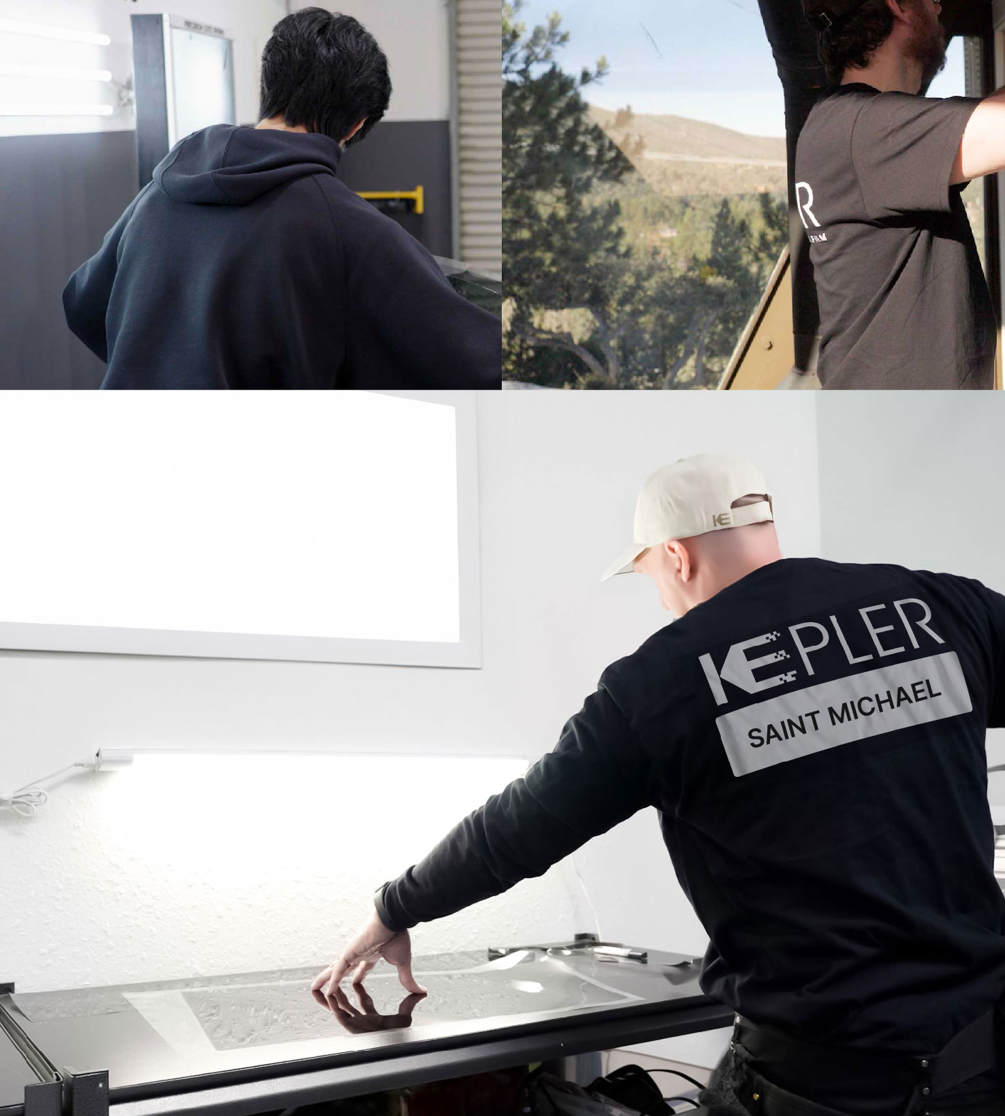 Window Tinting Specialist Cutting Film in Saint Michael, Minnesota