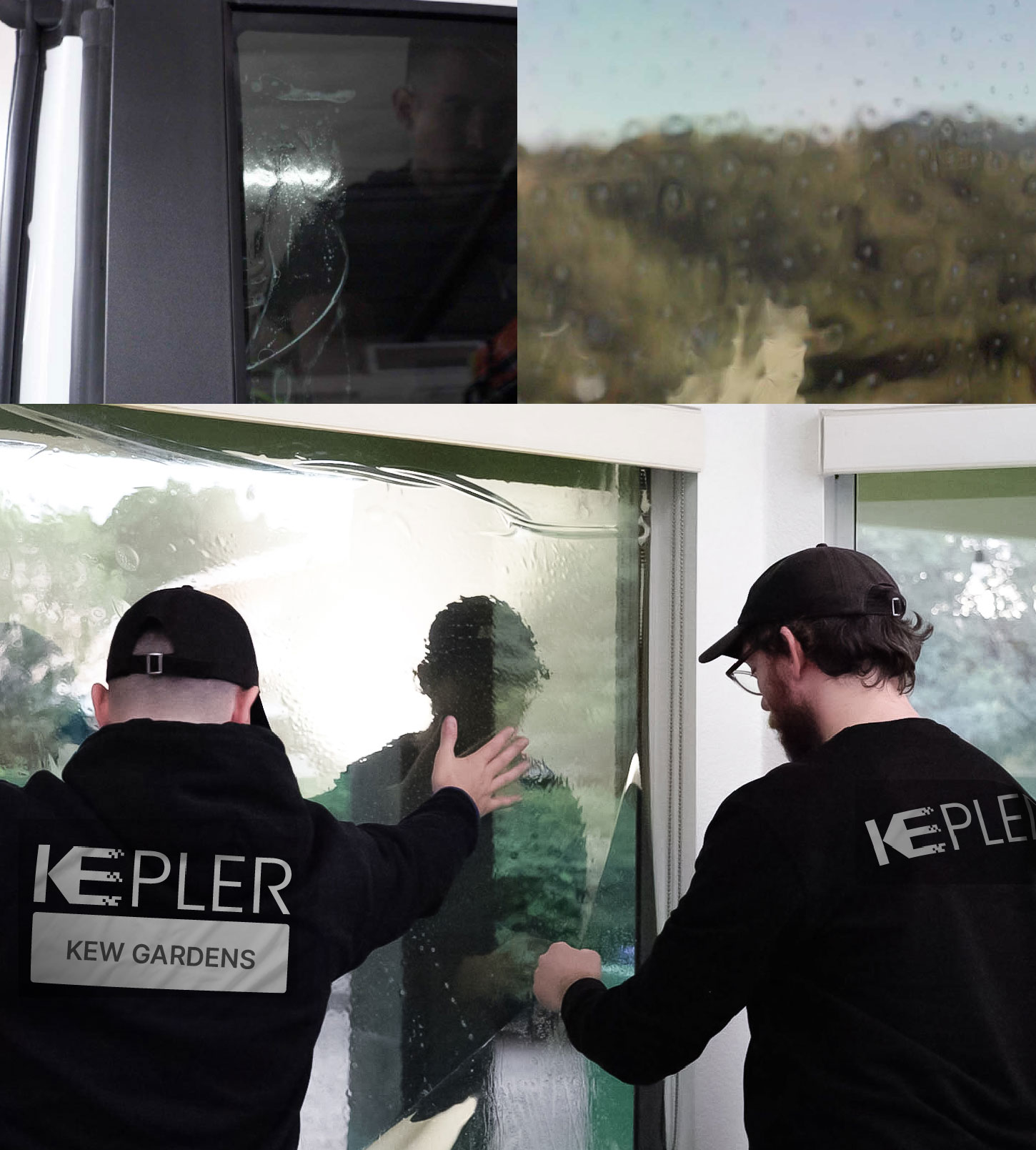 Kepler Technician Applying High-tech Window Tint to Home in Kew Gardens