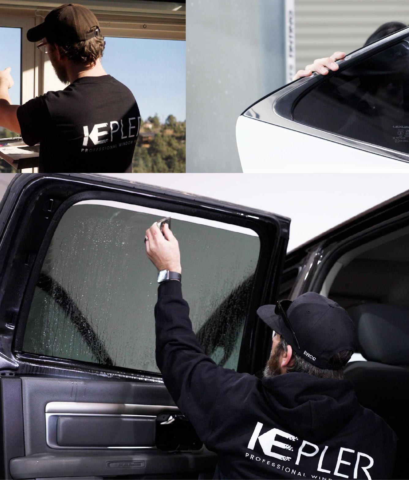 Kepler Window Tinting Specialists at Work in Portsmouth, New Hampshire