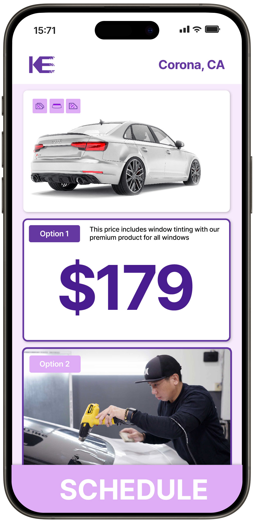 View Affordable Car Window Tinting Prices in Corona, California