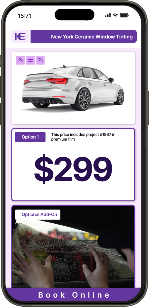 View Competitive Car Window Tinting Prices in New York