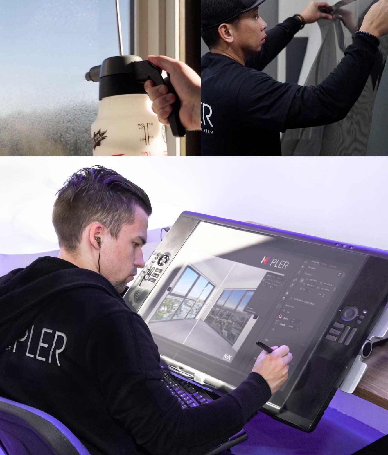 Kepler Specialist Performing Commercial Window Tinting in Latham Latham