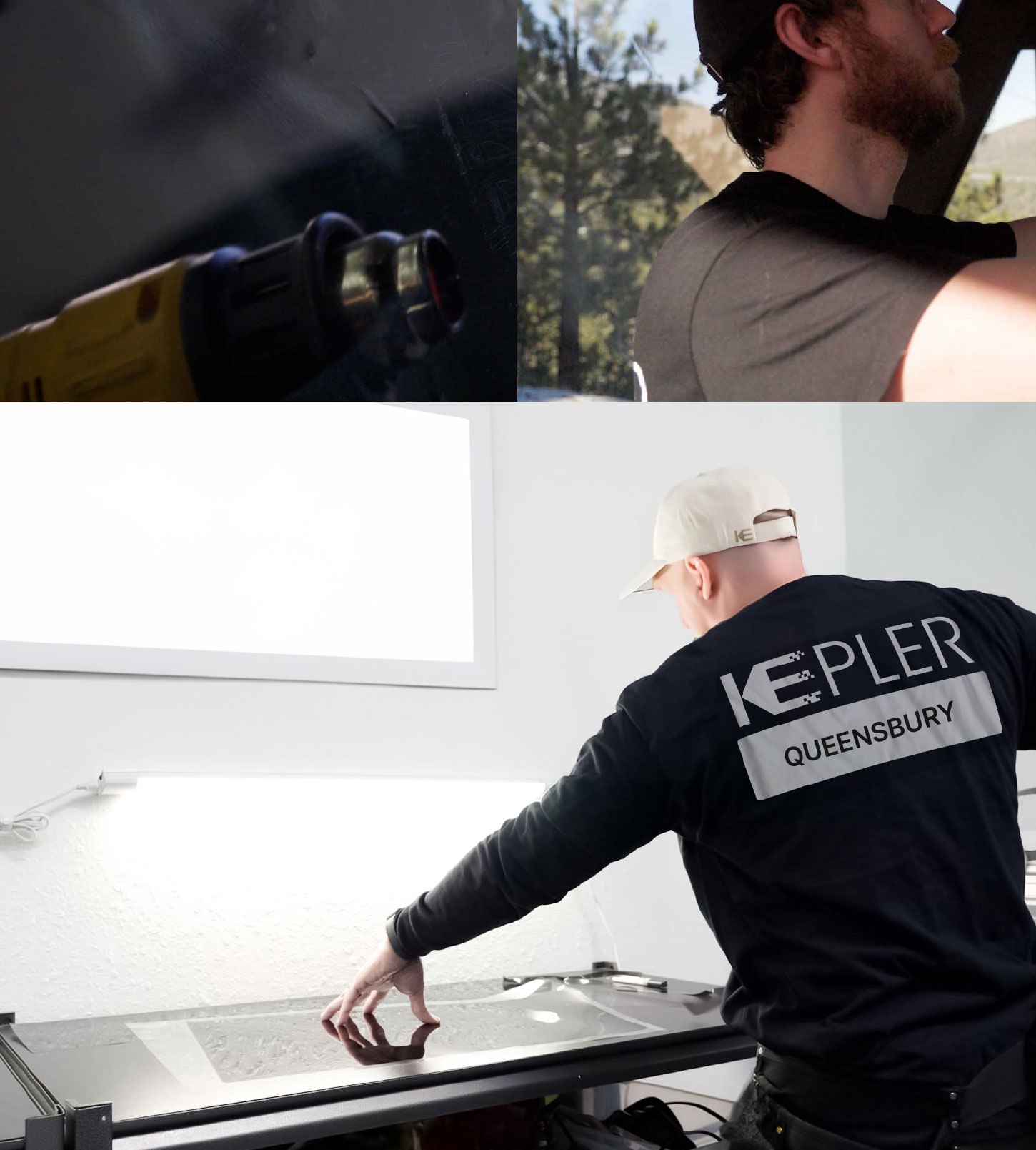 Window Tinting Specialist Cutting Film in Queensbury, New York