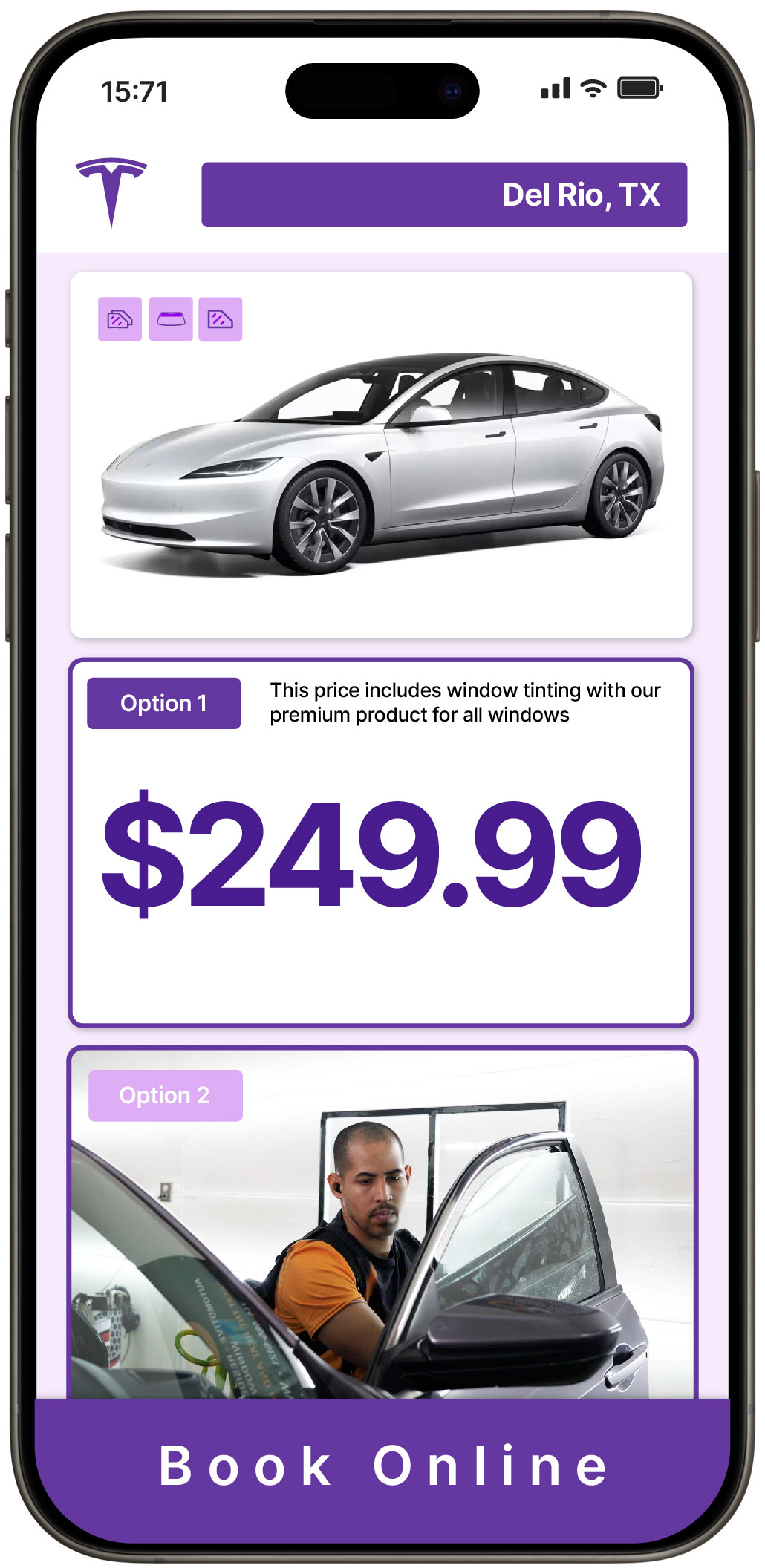 View Reasonable Tesla Window Tinting Prices in Del Rio, Texas