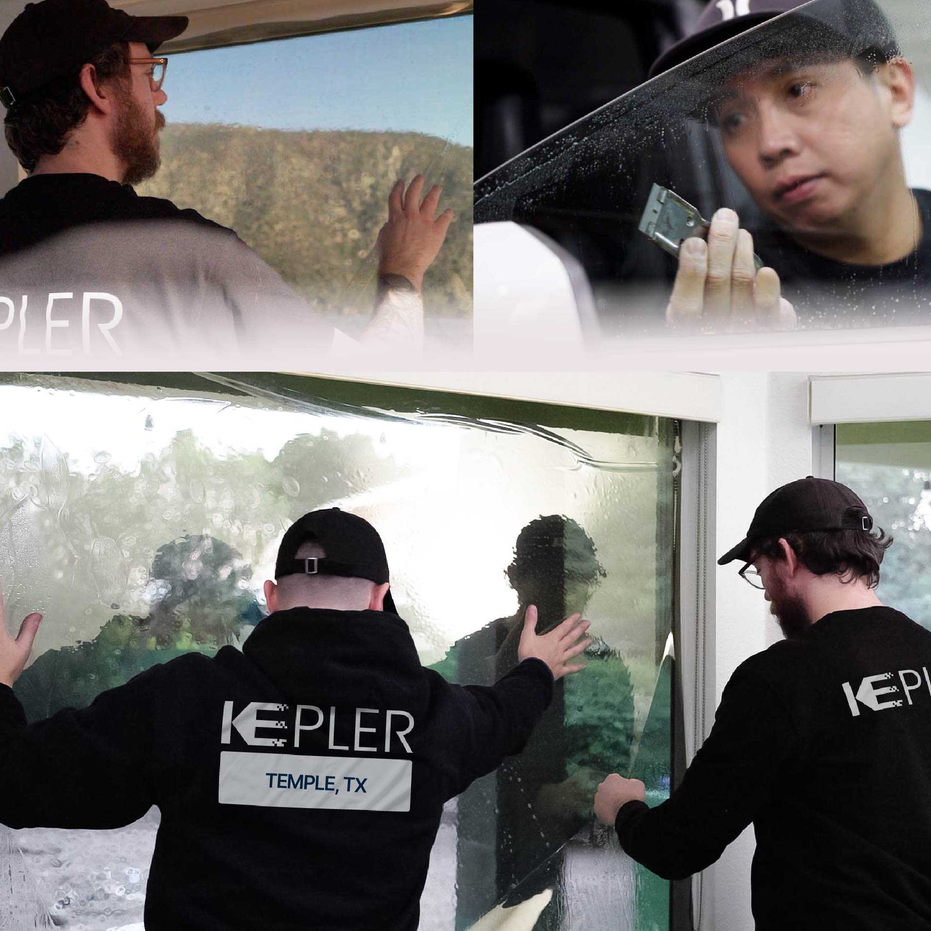 Kepler Specialist Performing Commercial Window Tinting in Temple Temple