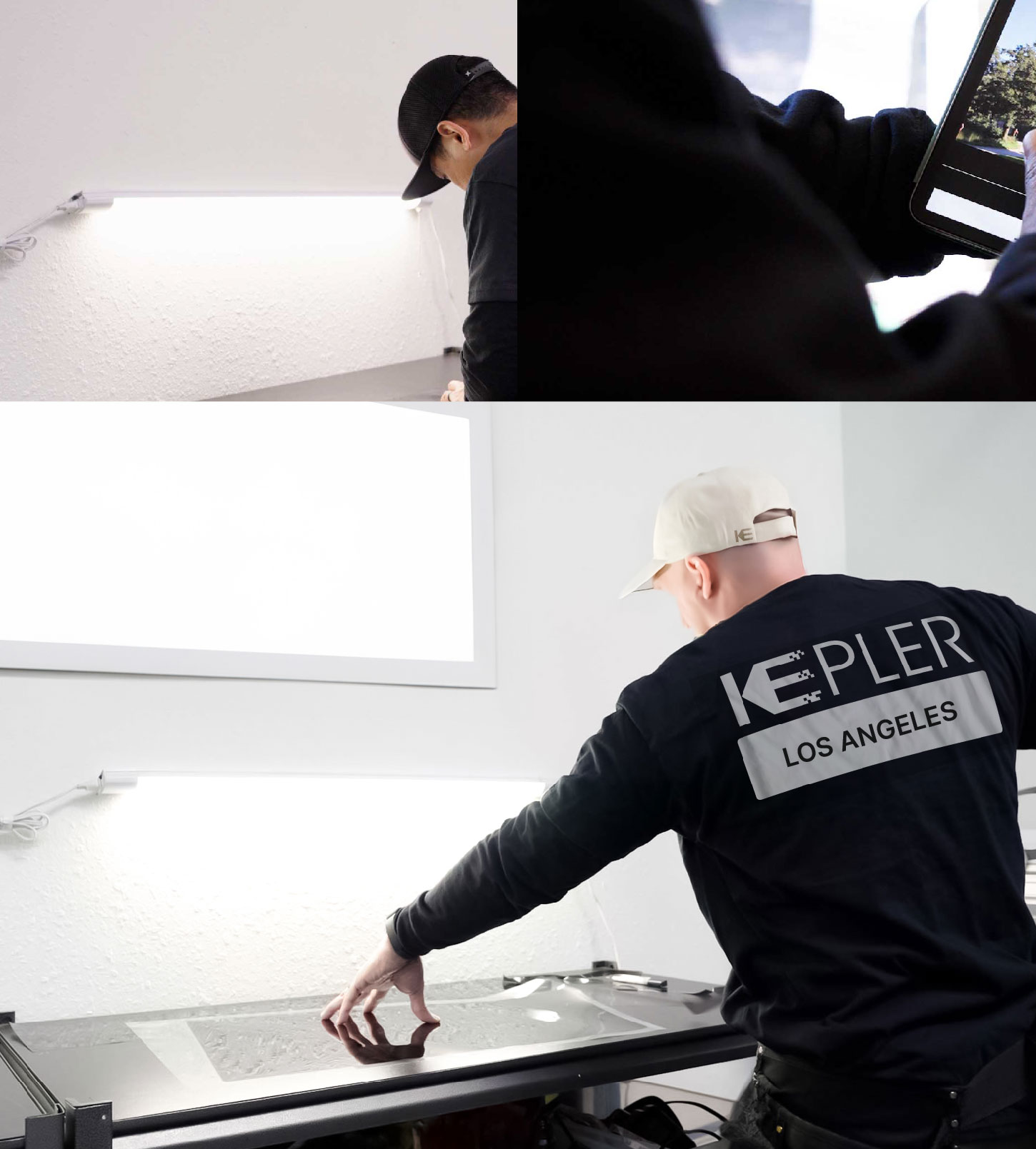 Window Tinting Specialist Cutting Film in Los Angeles, California