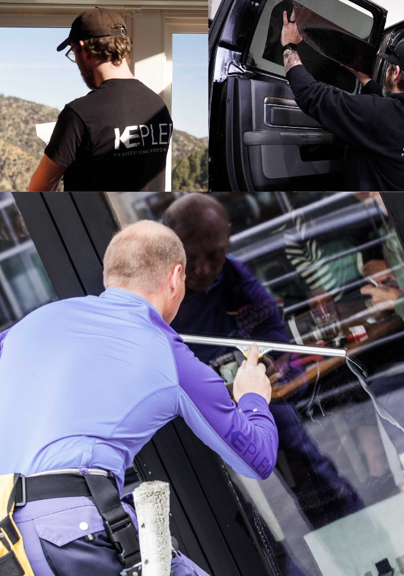 Kepler Expert Applying Anti-Graffiti Window Film to a Belmont Shop Front