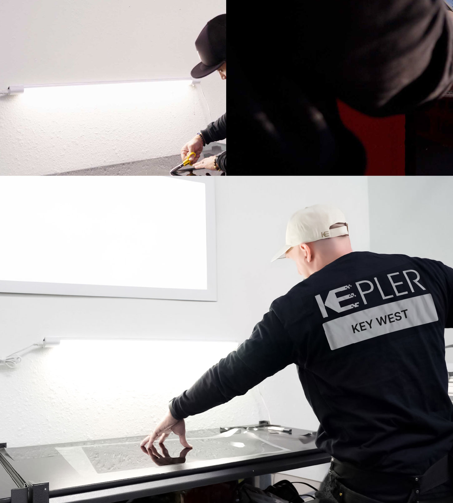 Window Tinting Specialist Cutting Film in Key West, Florida