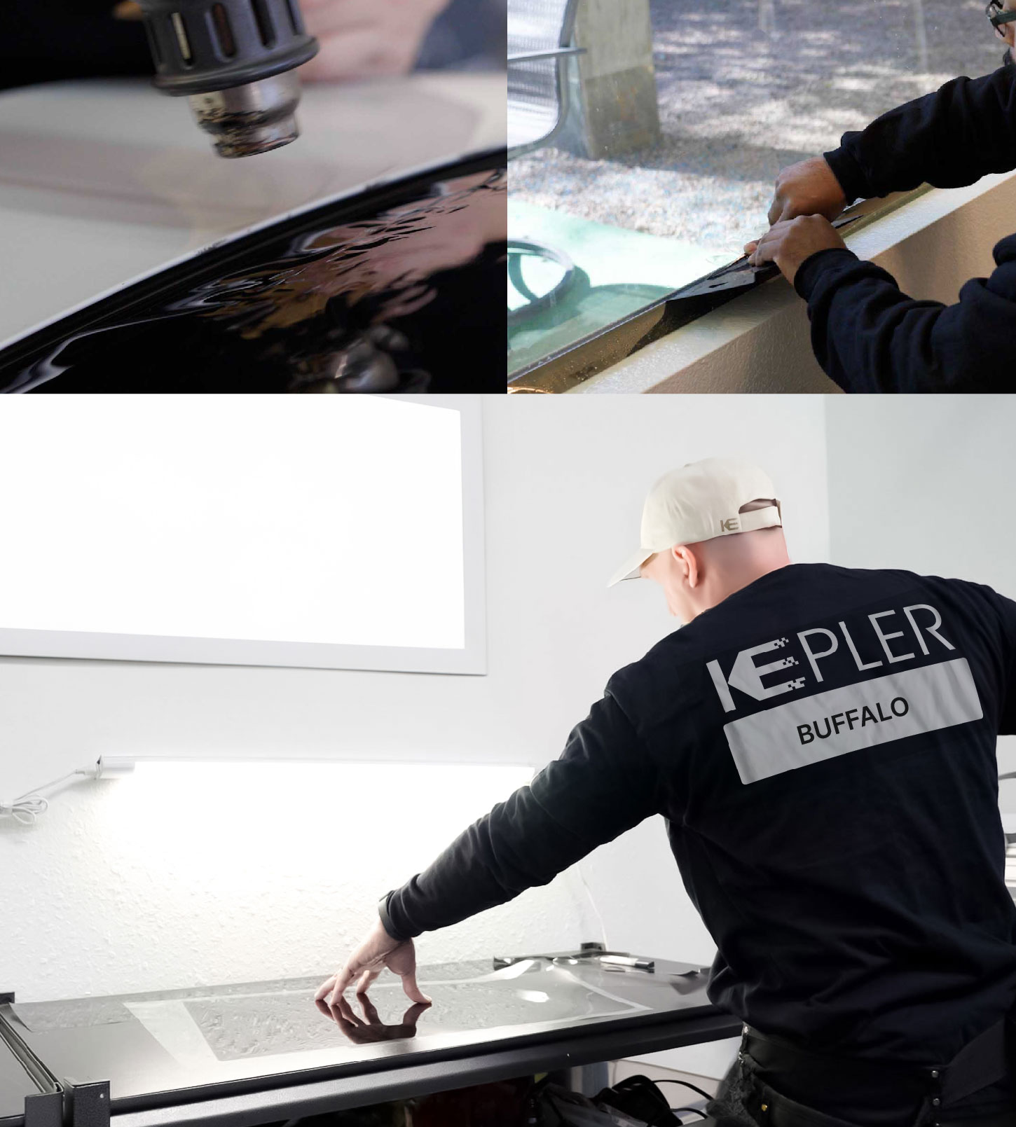 Window Tinting Specialist Cutting Film in Buffalo, New York