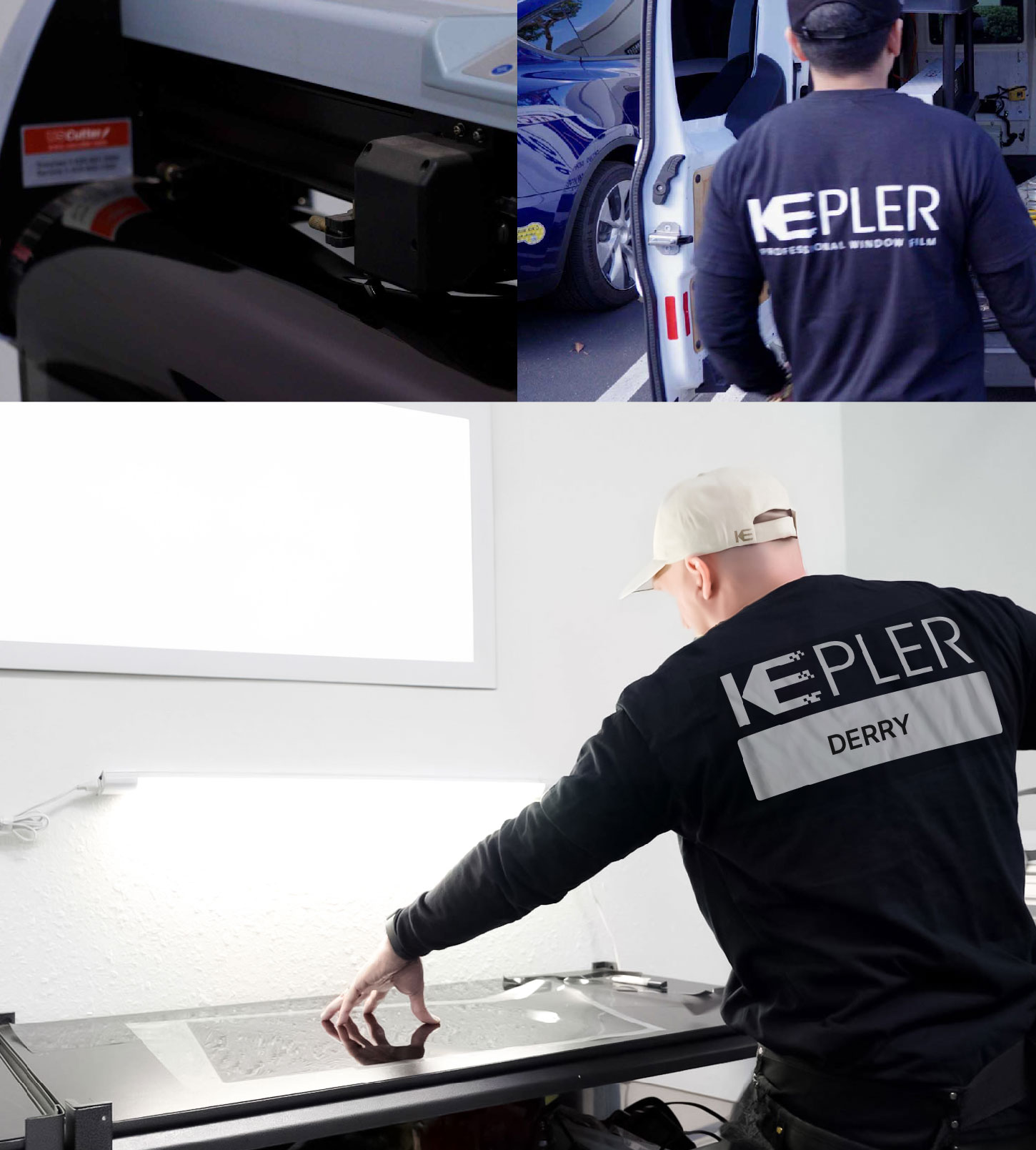 Window Tinting Specialist Cutting Film in Derry, New Hampshire