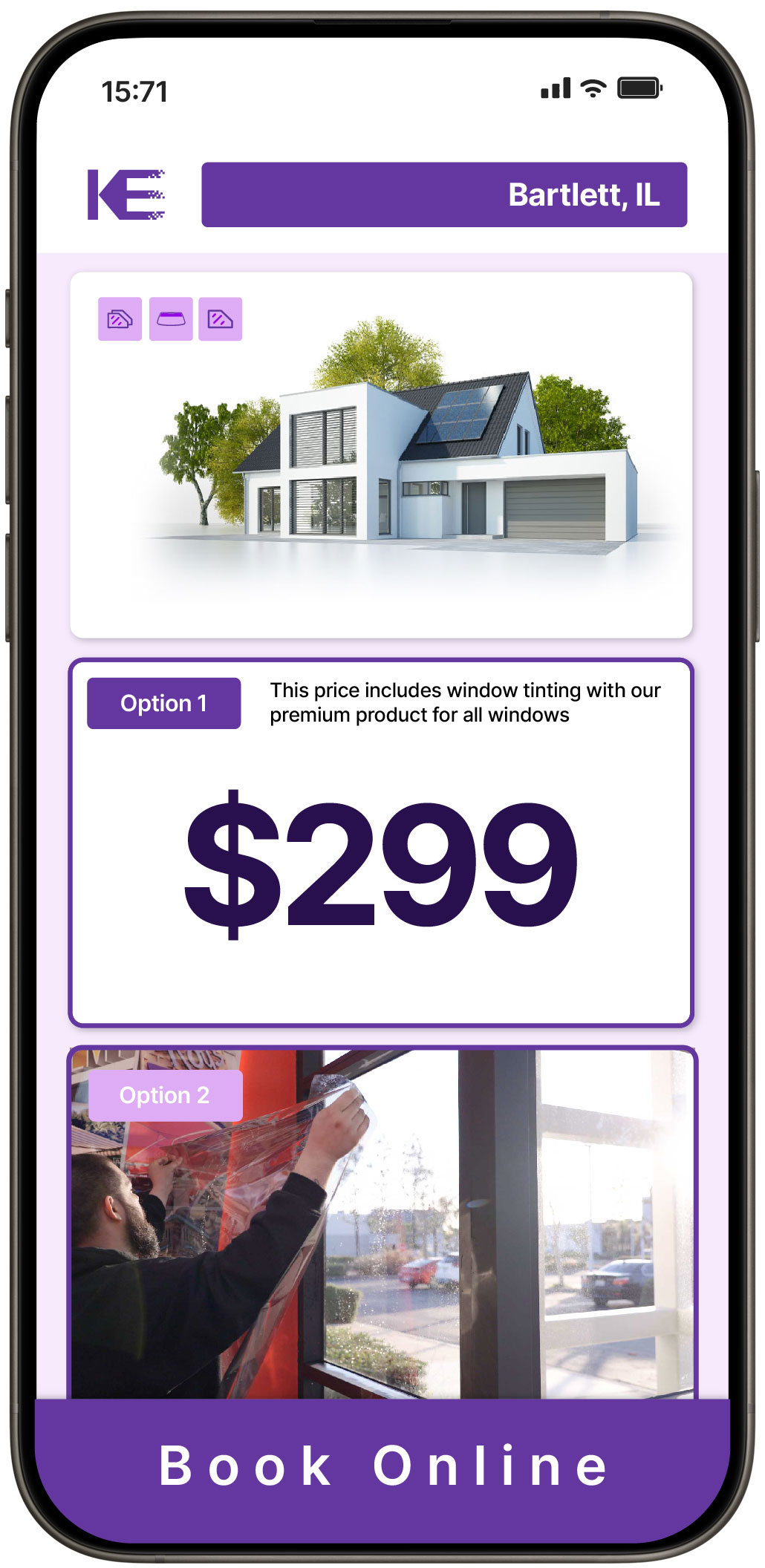 View Competitive Home Window Tinting Prices in Bartlett, Illinois