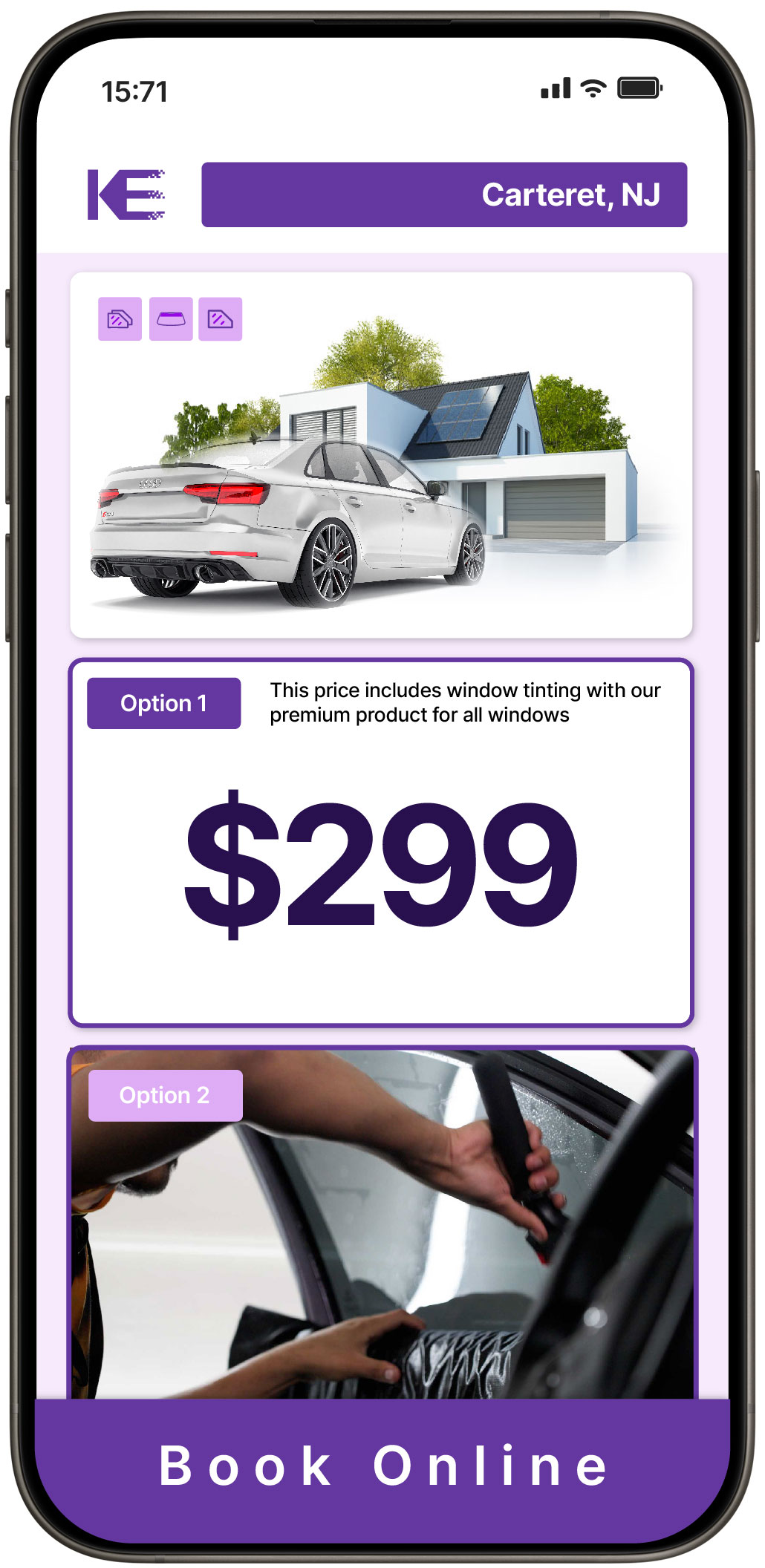 View Affordable Tesla Window Tinting Rates in Harrison, New Jersey