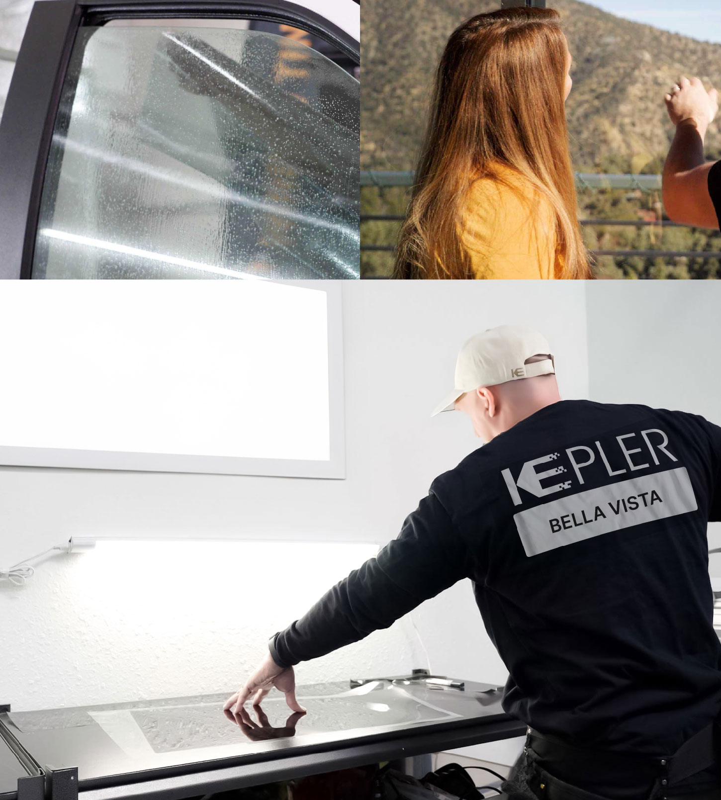 Window Tinting Specialist Cutting Film in Bella Vista, Arkansas