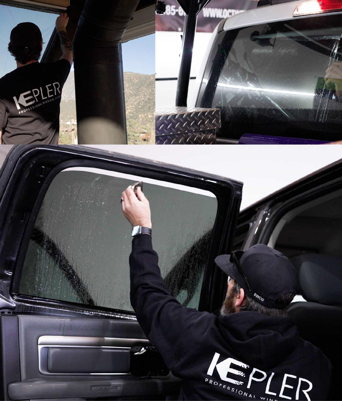 Kepler Window Tinting Specialists at Work in Verdugo City, California