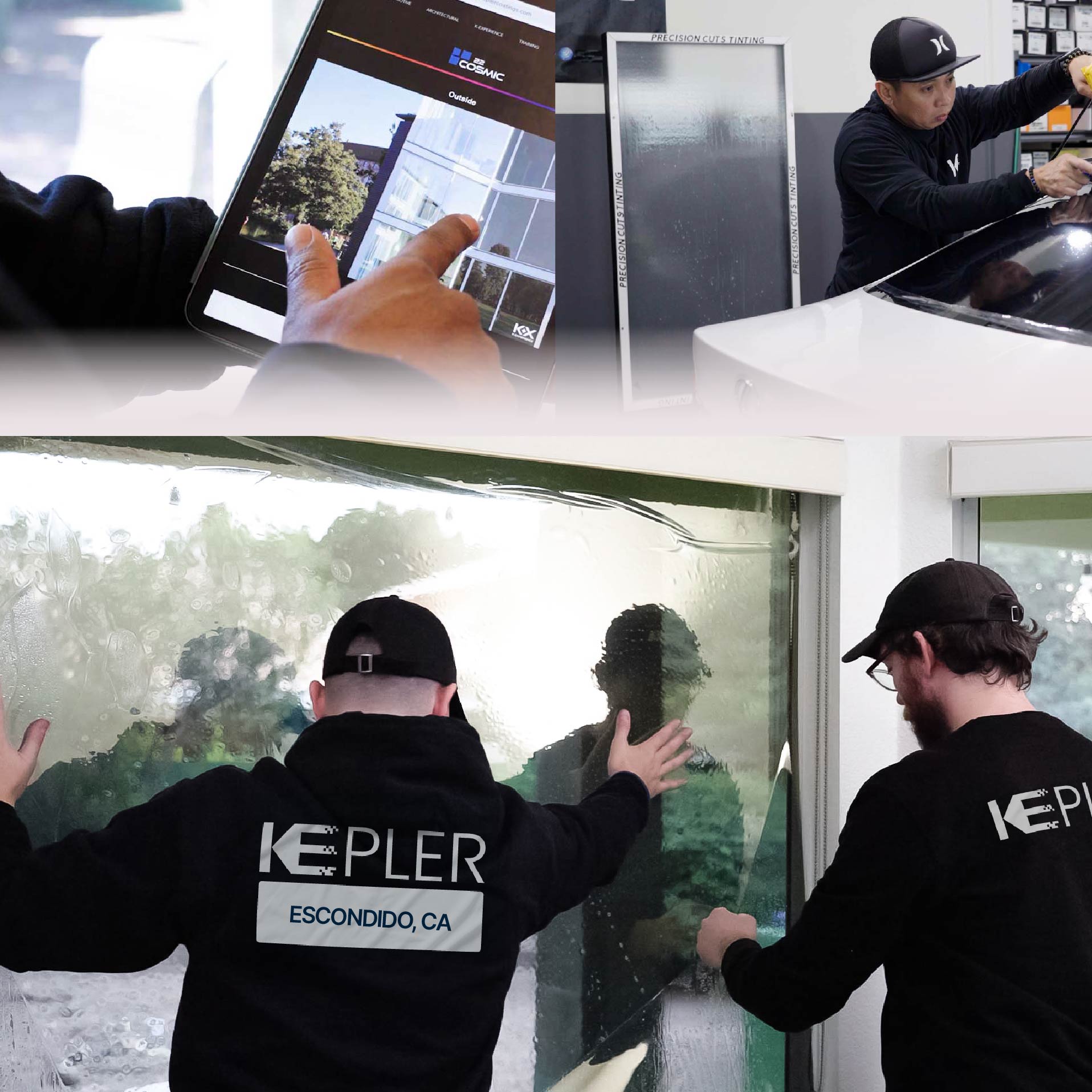 Kepler Specialist Performing Commercial Window Tinting in Escondido Escondido