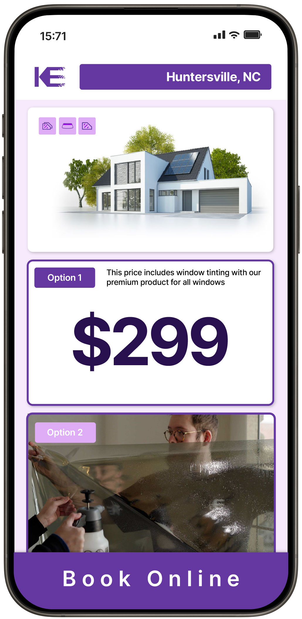 View Competitive Home Window Tinting Costs in Huntersville, North Carolina