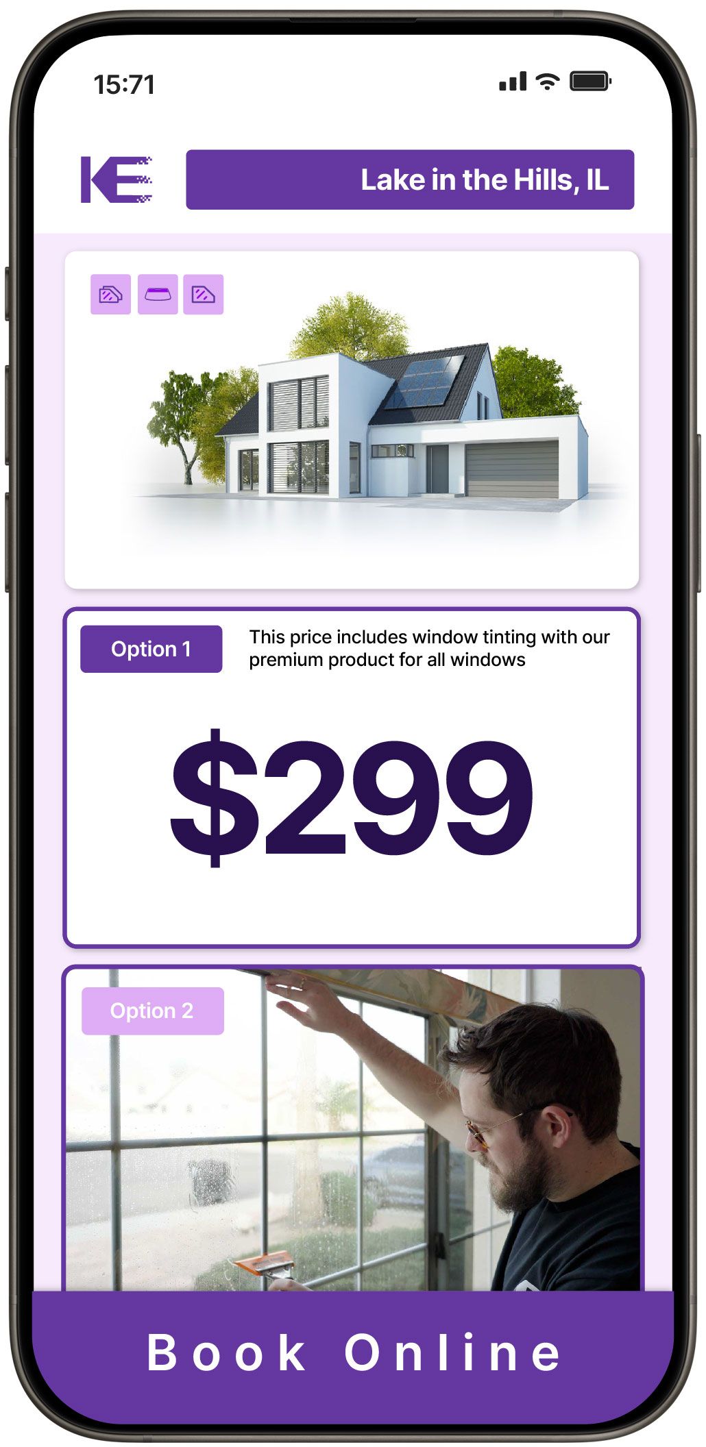 View Competitive Home Window Tinting Prices in Lake in the Hills, Illinois