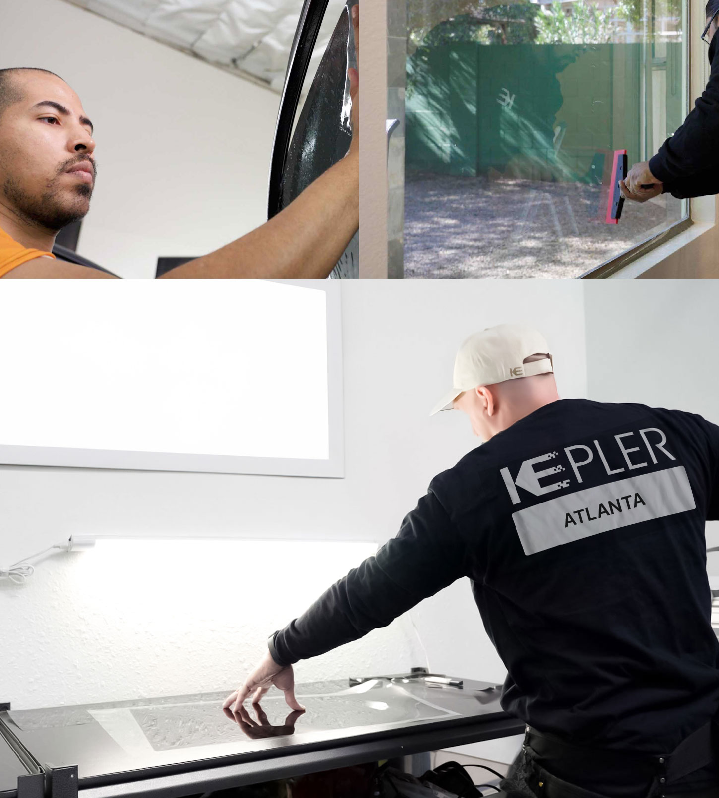 Window Tinting Specialist Cutting Film in Atlanta, Georgia