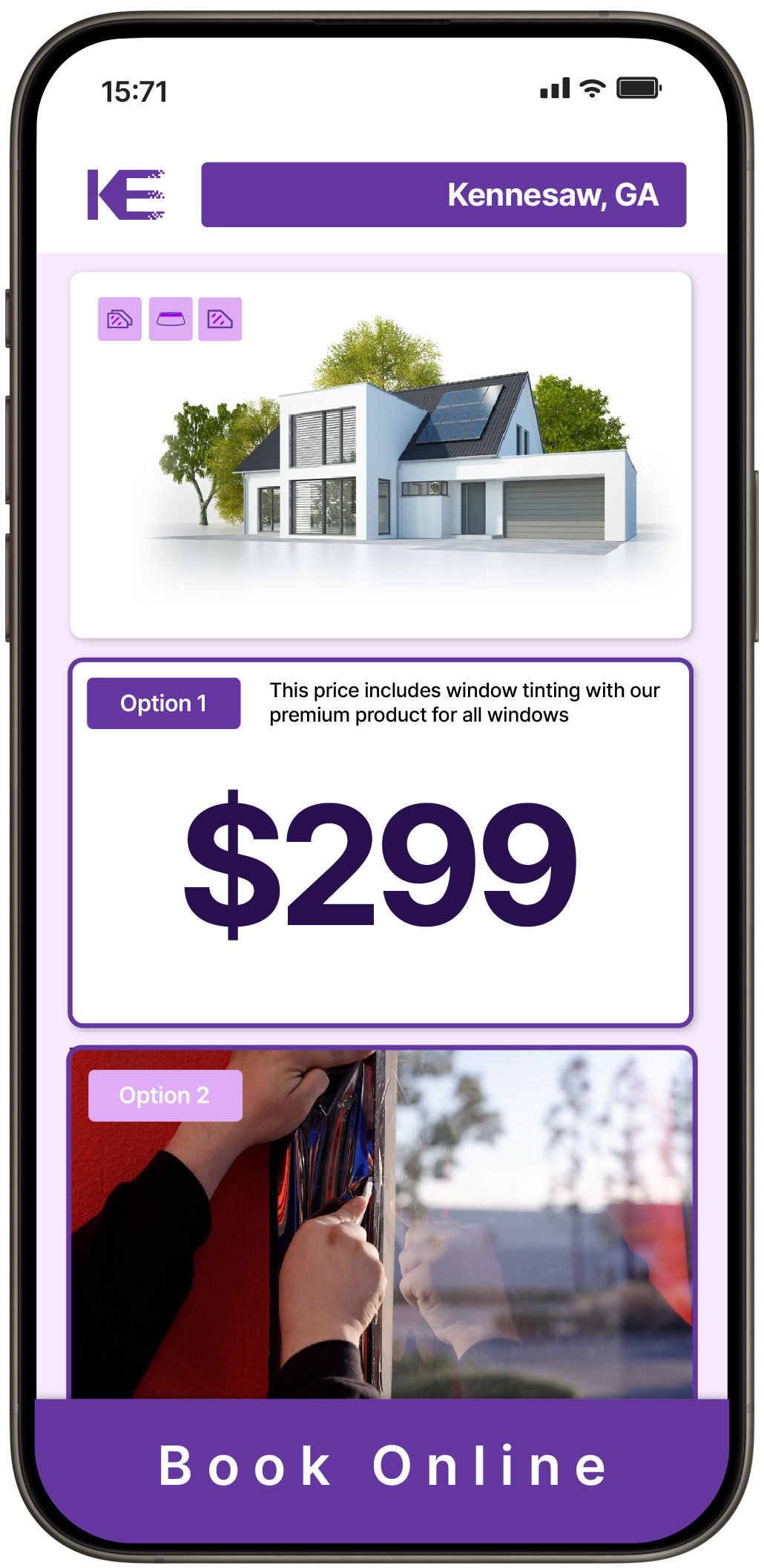 View Affordable Home Window Tinting Prices in Kennesaw, Georgia