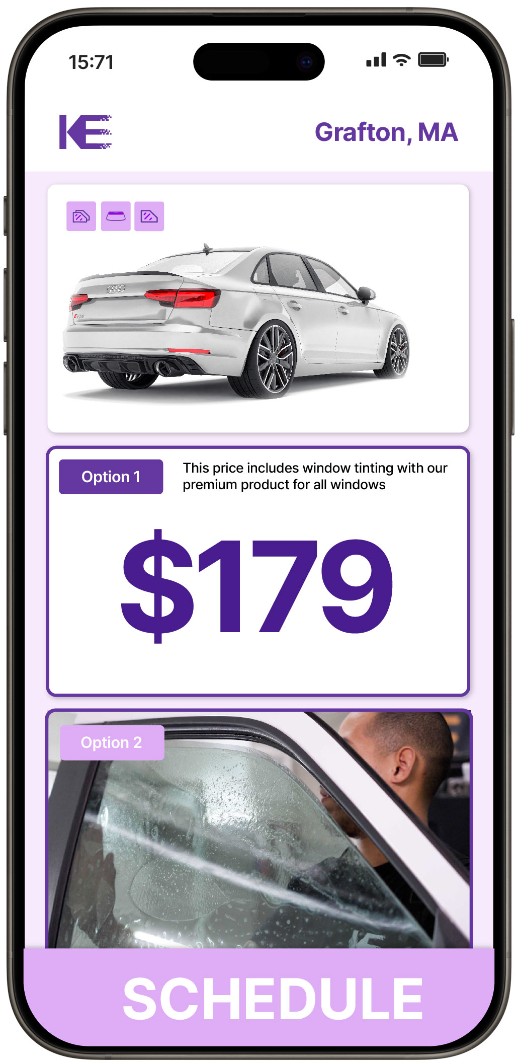 View Competitive Car Window Tinting Rates in Grafton, Massachusetts