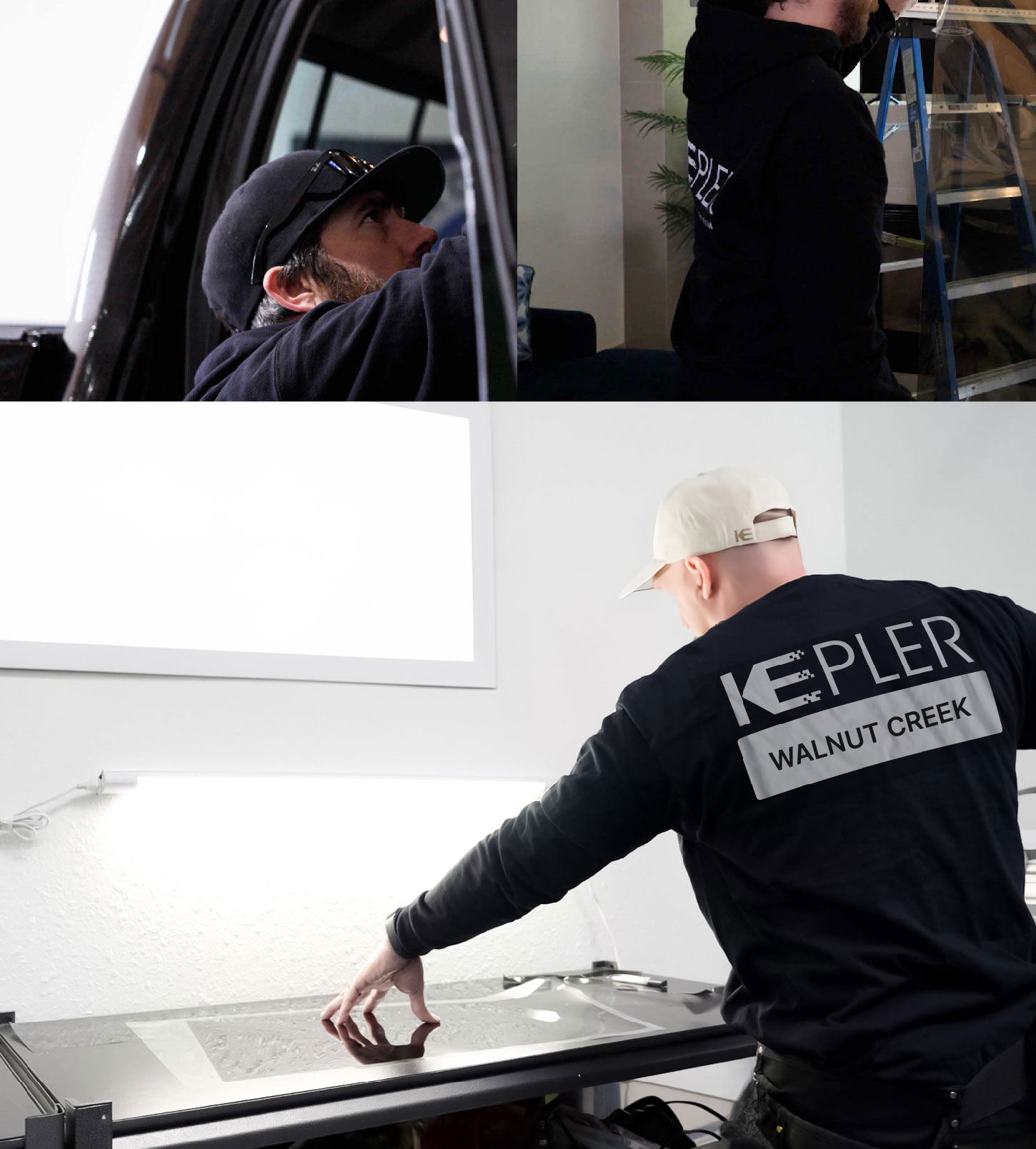 Window Tinting Specialist Cutting Film in Walnut Creek, California