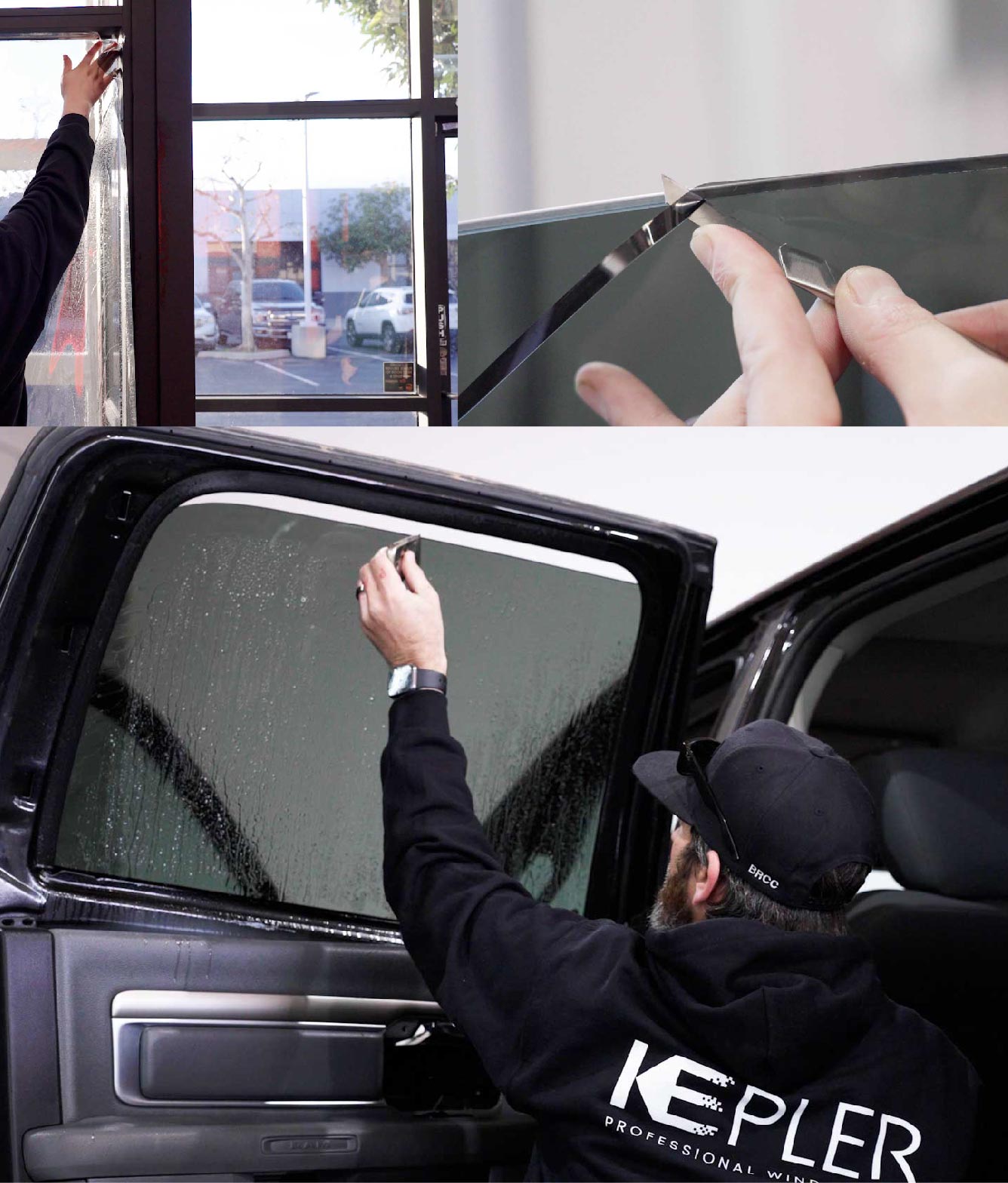 Kepler Window Tinting Specialists at Work in Unionville, Connecticut
