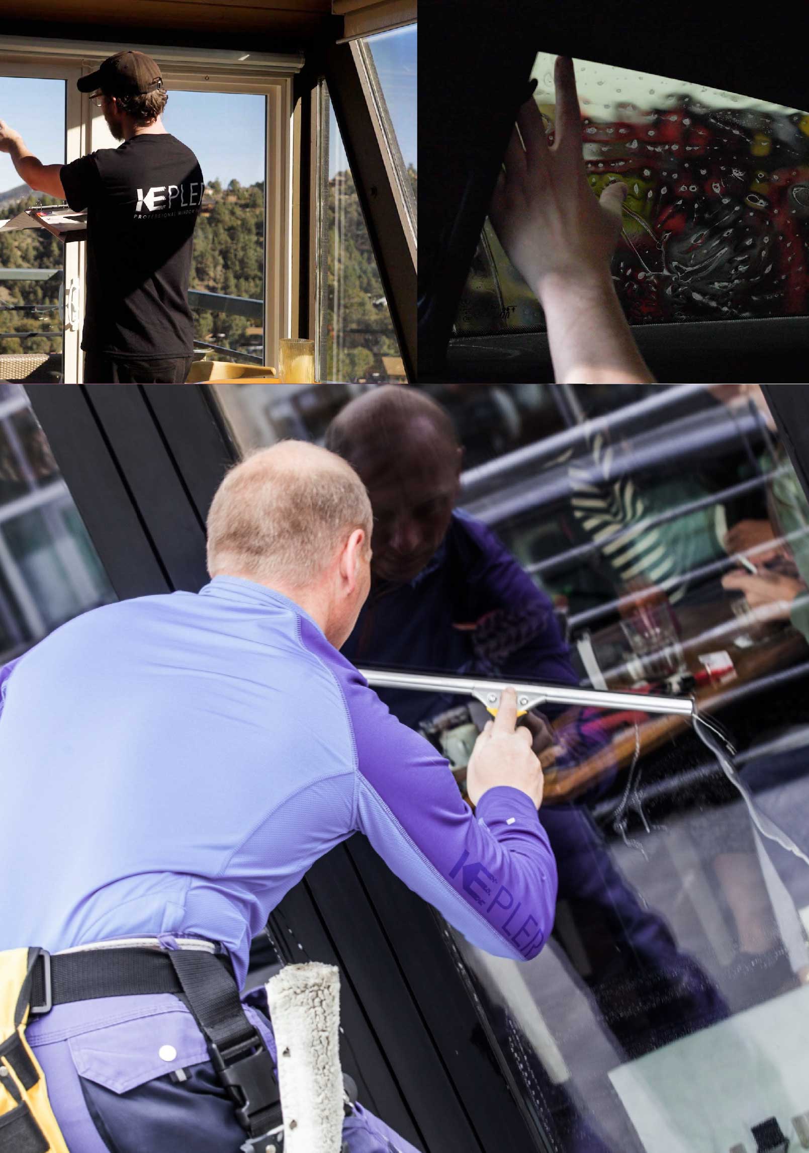 Kepler Expert Applying Anti-Graffiti Window Film to a Steubenville Shop Front