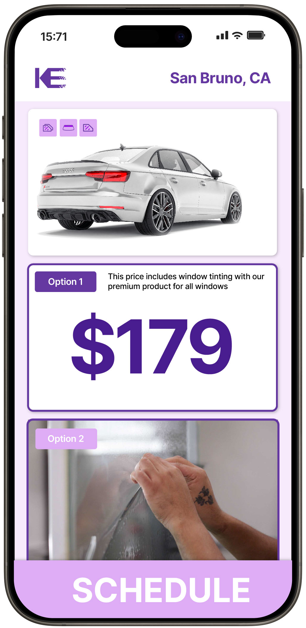 View Affordable Car Window Tinting Costs in San Bruno, California