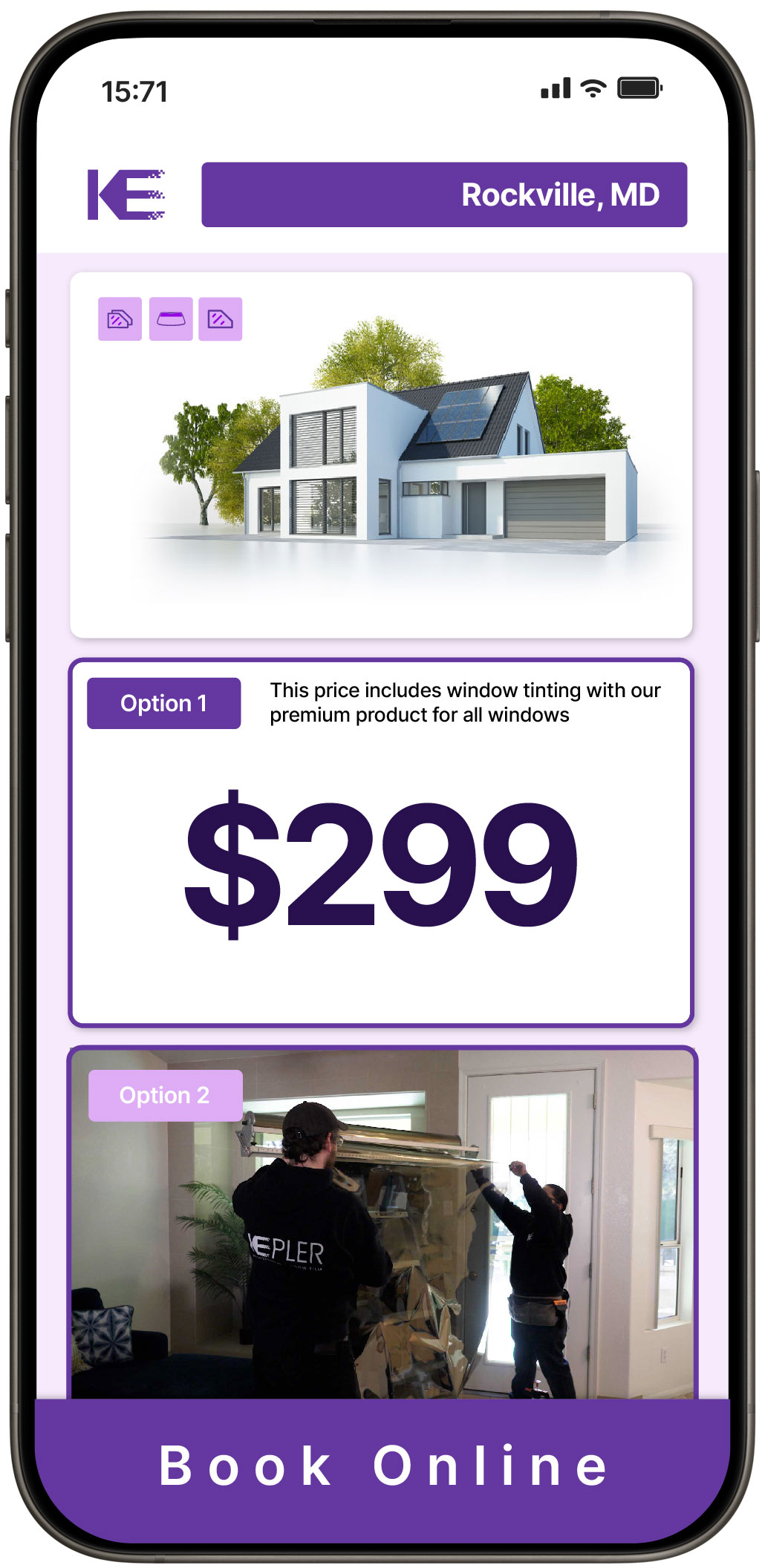View Competitive Home Window Tinting Rates in Rockville, Maryland