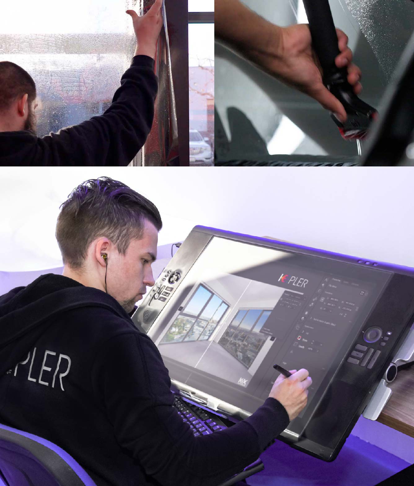 Kepler Specialist Performing Commercial Window Tinting in Chico Chico