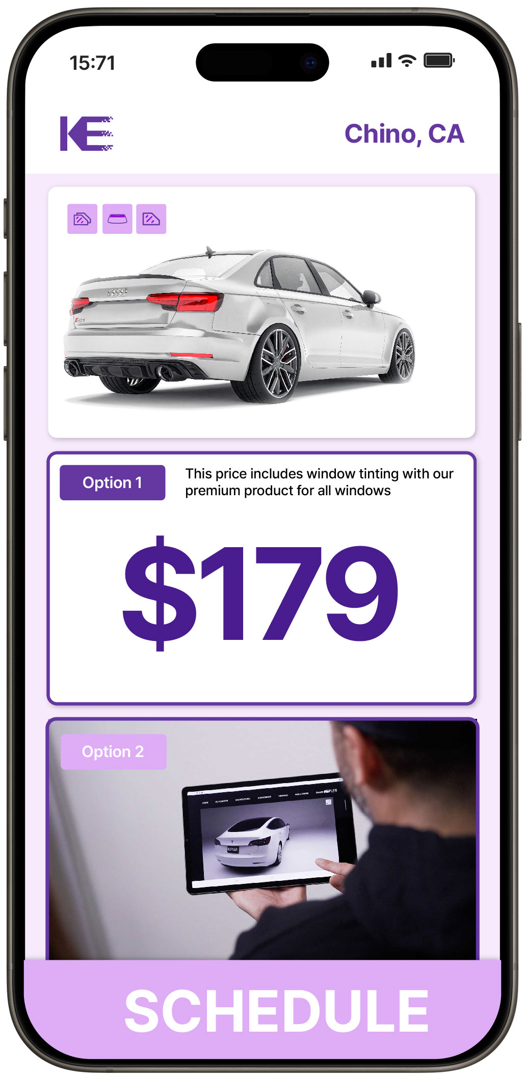 View Affordable Car Window Tinting Prices in Chino, California