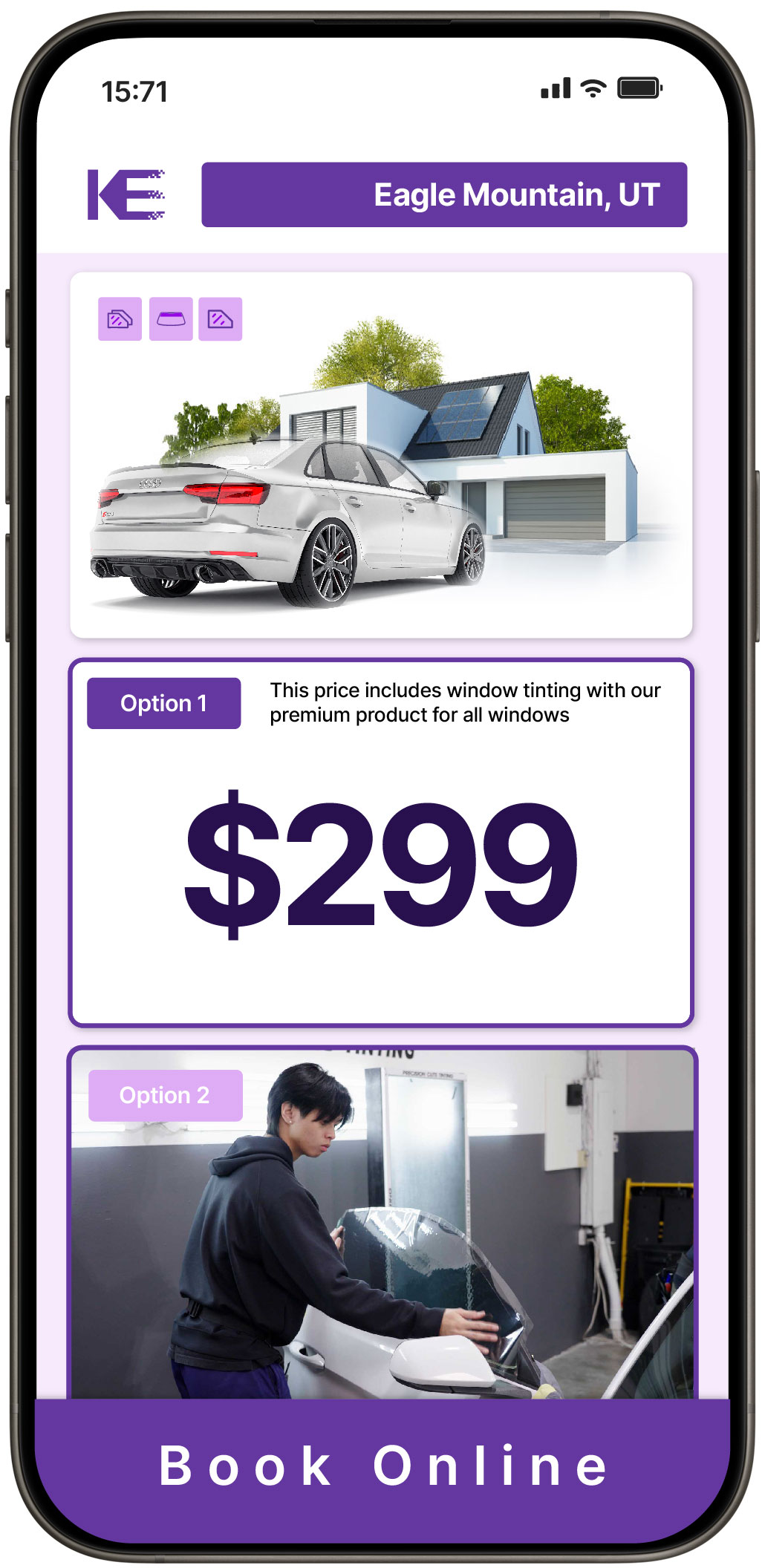 View Competitive Tesla Window Tinting Prices in Bountiful, Utah