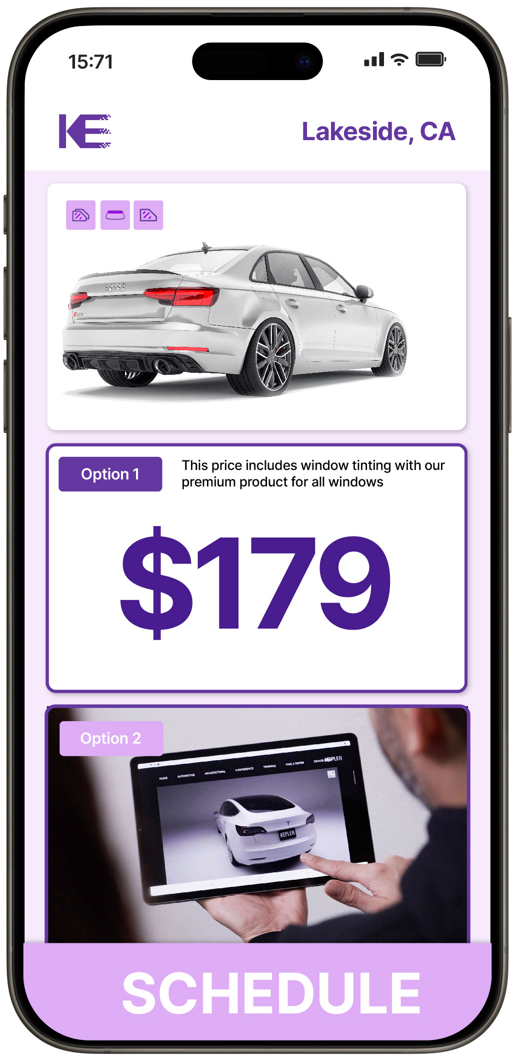 View Competitive Car Window Tinting Rates in Lakeside, California