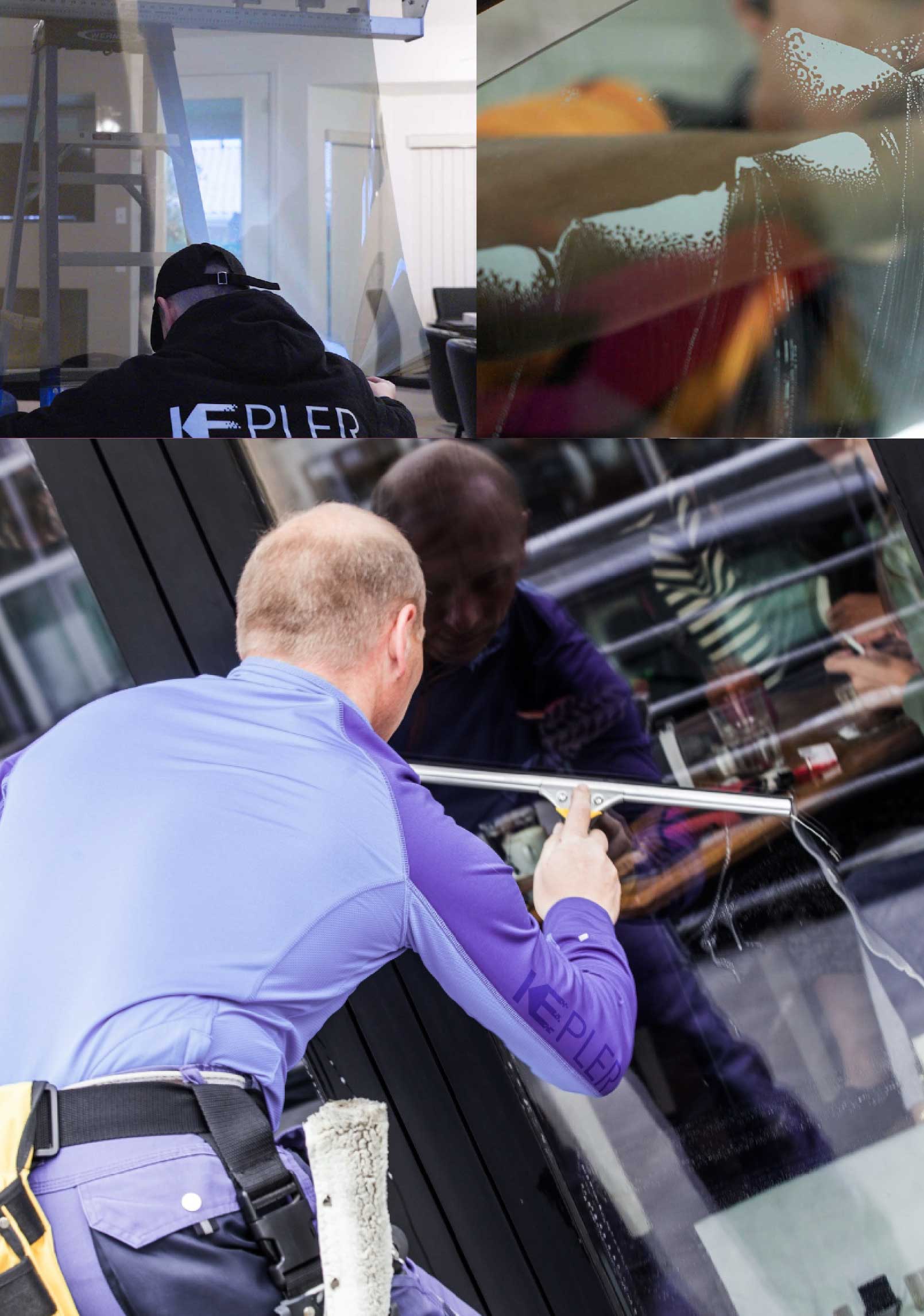 Kepler Professional Applying Anti-Graffiti Window Film to a Delano Shop Front