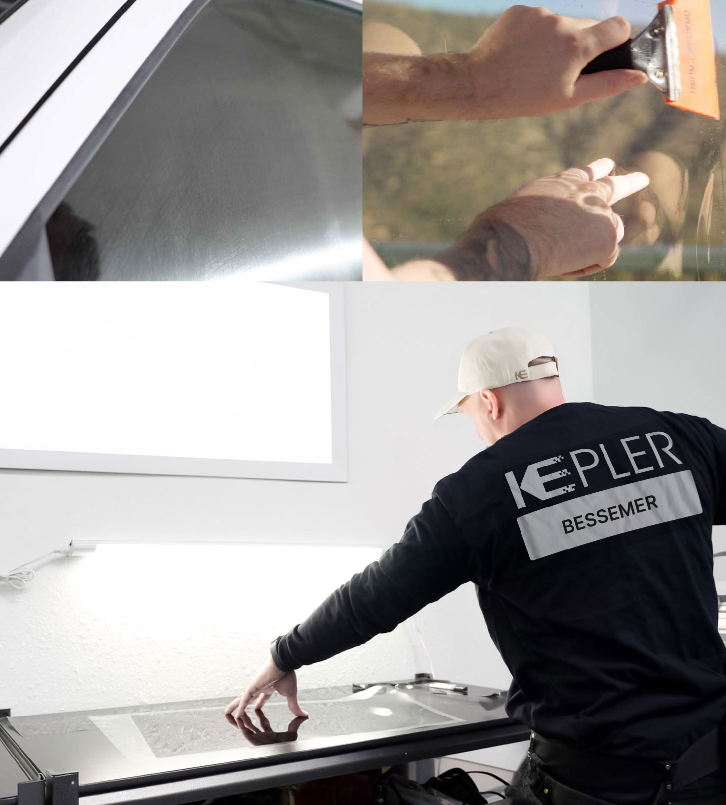 Window Tinting Specialist Cutting Film in Bessemer, Alabama