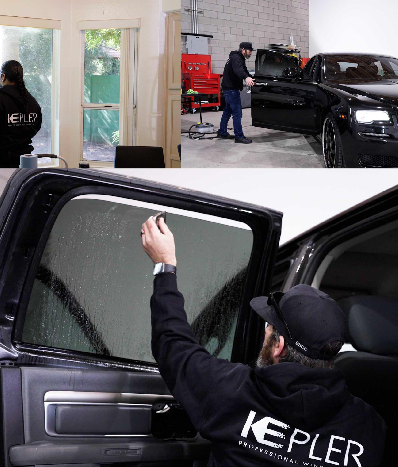 Kepler Window Tinting Specialists at Work in Schererville, Indiana