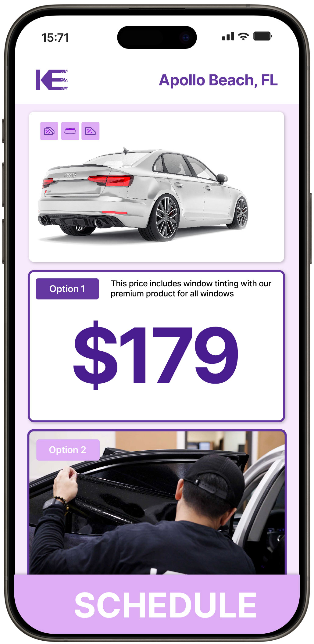 View Affordable Car Window Tinting Prices in Apollo Beach, Florida