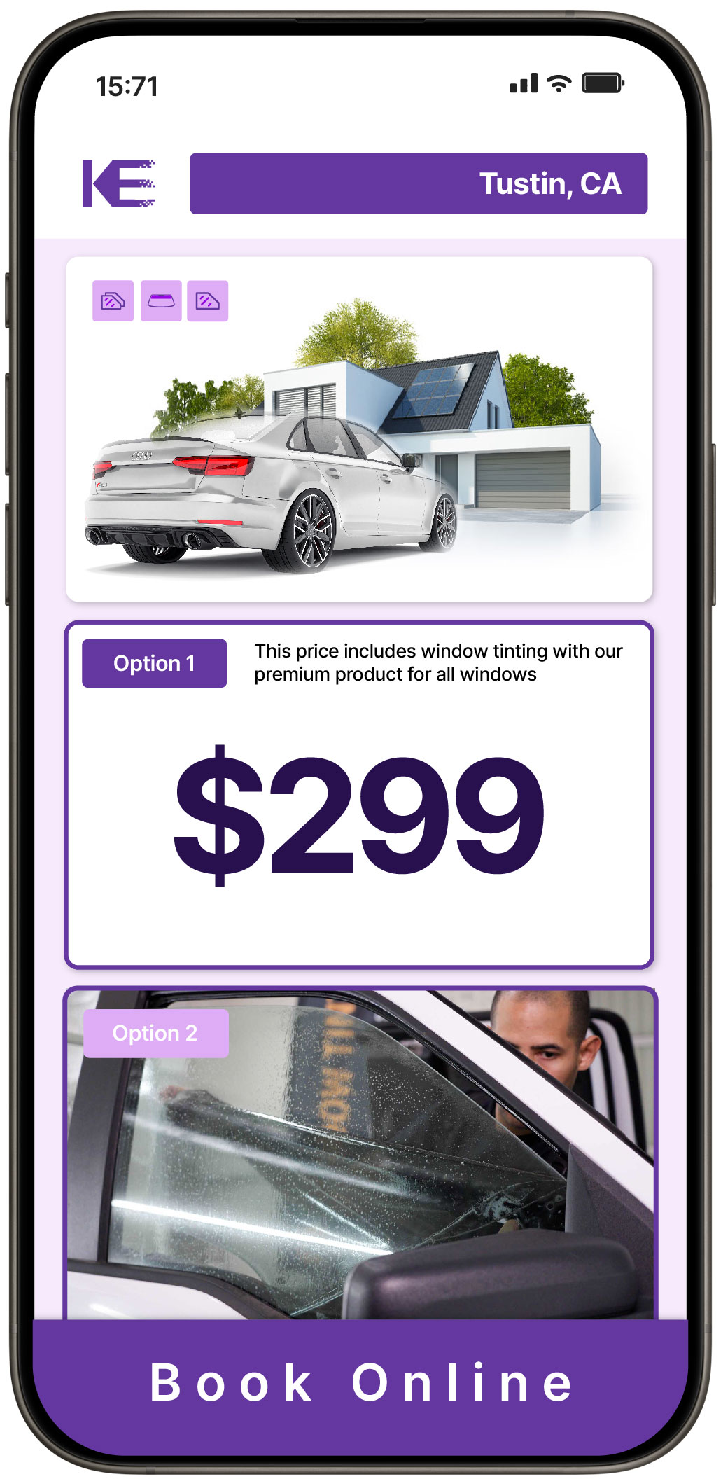 View Competitive Window Tinting Prices in Tustin, California