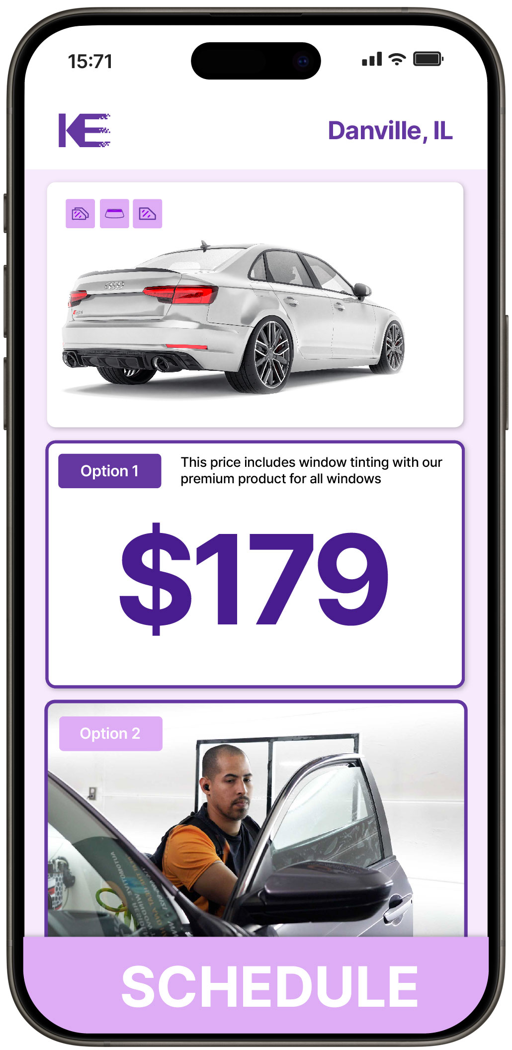 View Reasonable Car Window Tinting Rates in Danville, Illinois