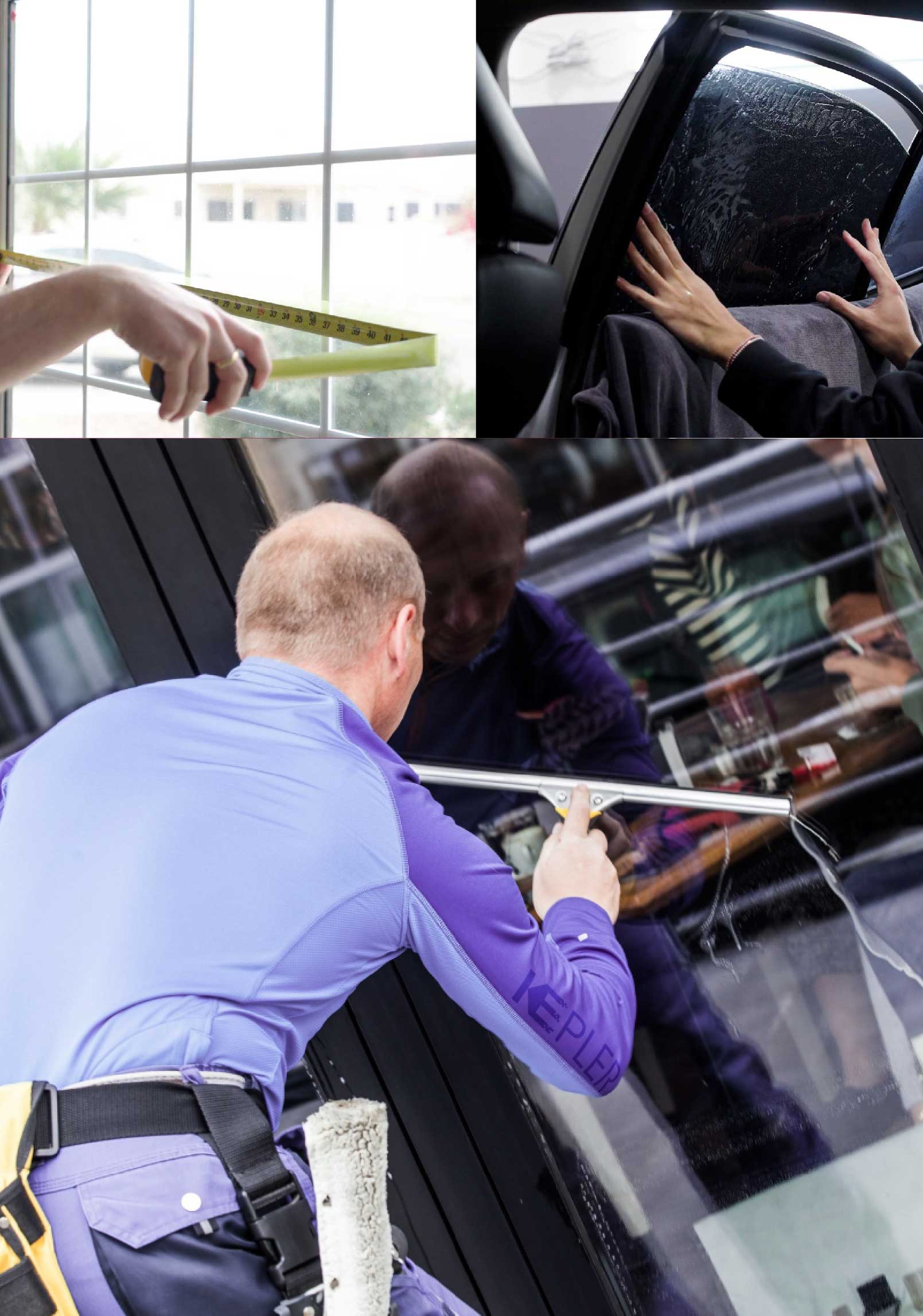 Kepler Expert Applying Anti-Graffiti Window Film to a Frederick Shop Front