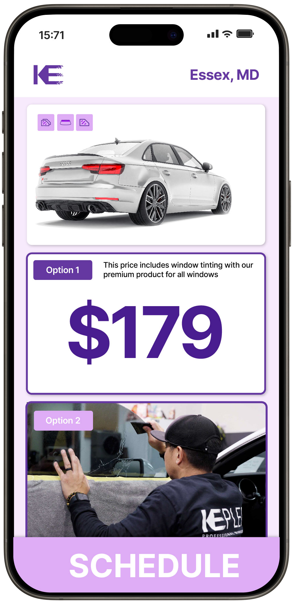 View Affordable Car Window Tinting Prices in Essex, Maryland