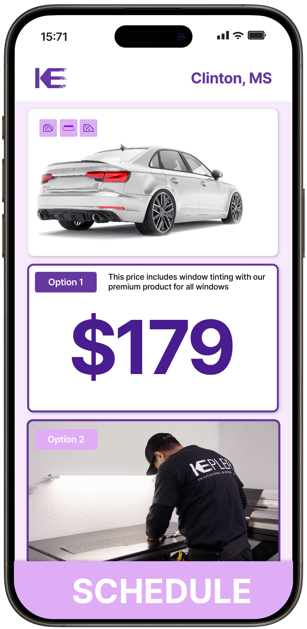 View Reasonable Car Window Tinting Rates in Clinton, Mississippi